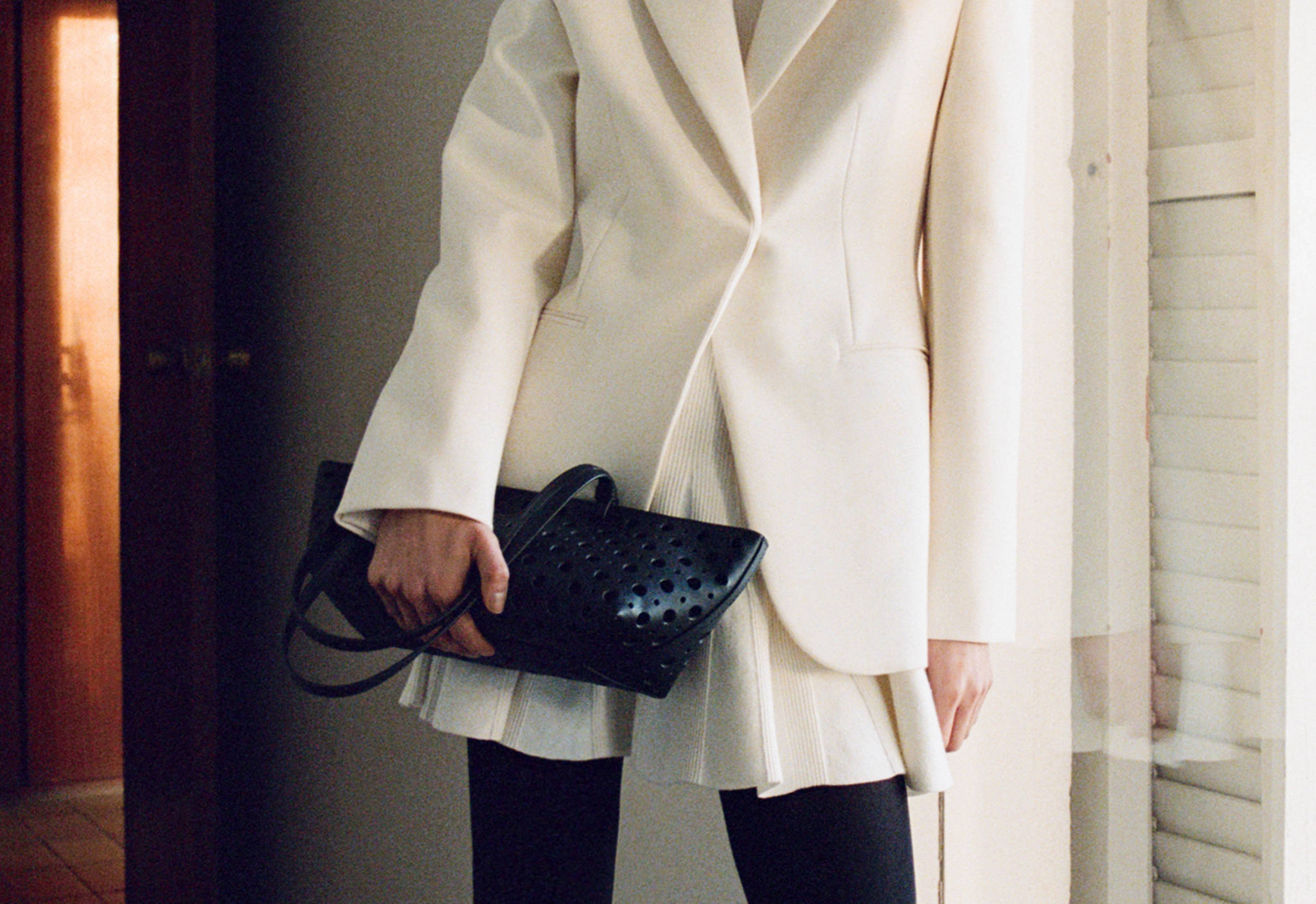 Die-cut shoulder bag - Panoramic plane