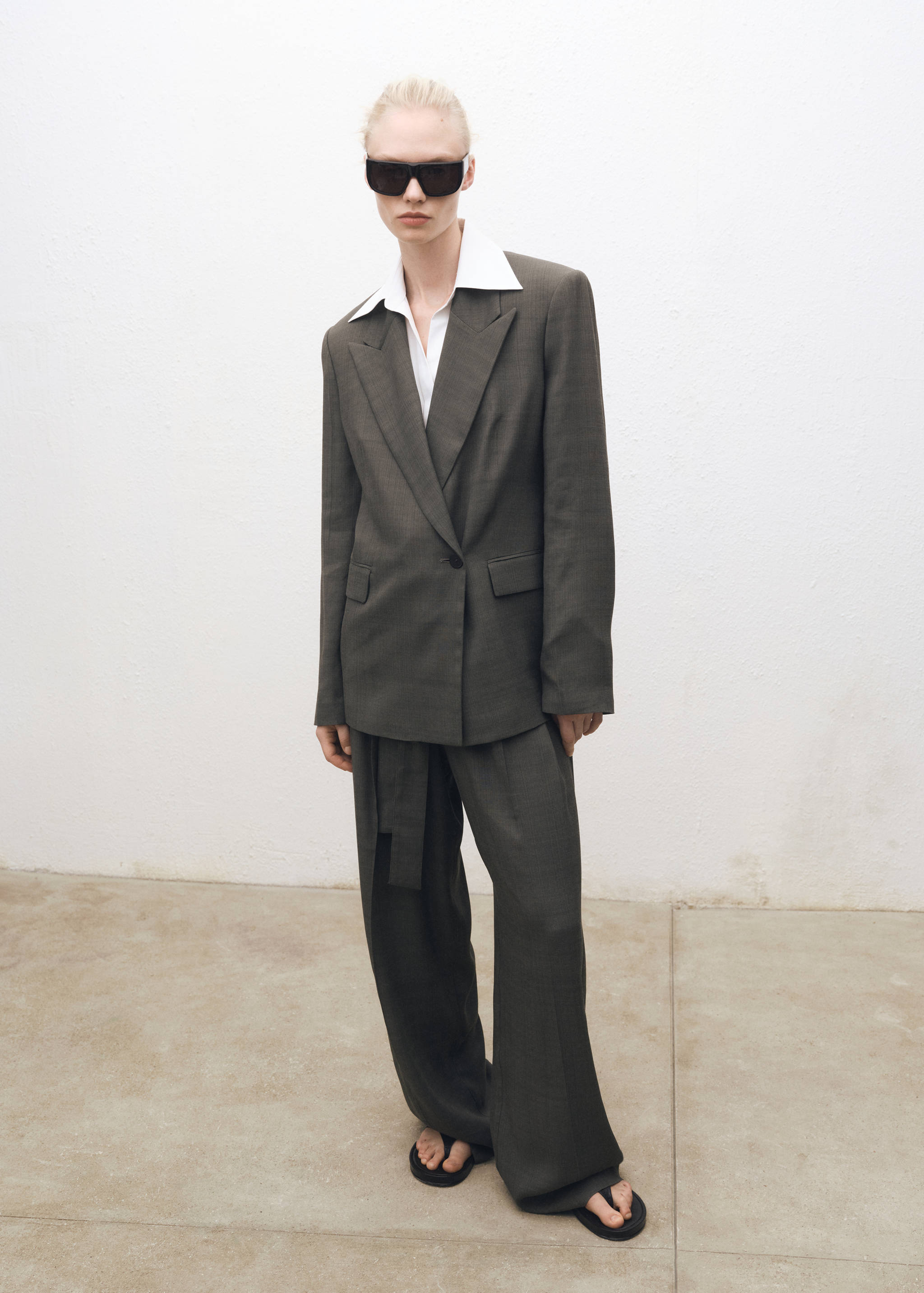 Camisa regular mezcla algodón lyocell - Plano general