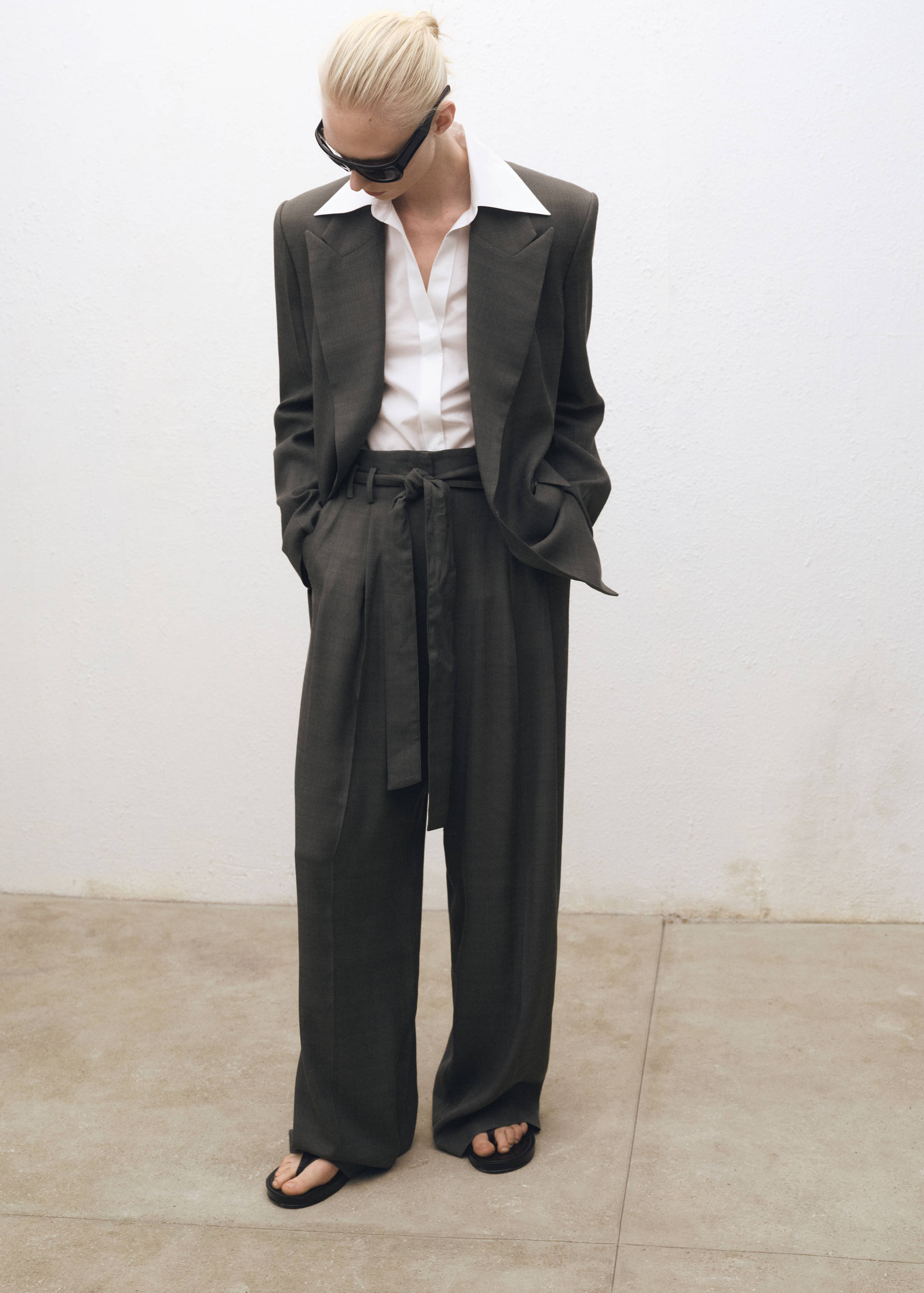 Camisa regular mezcla algodón lyocell - Reverso del artículo