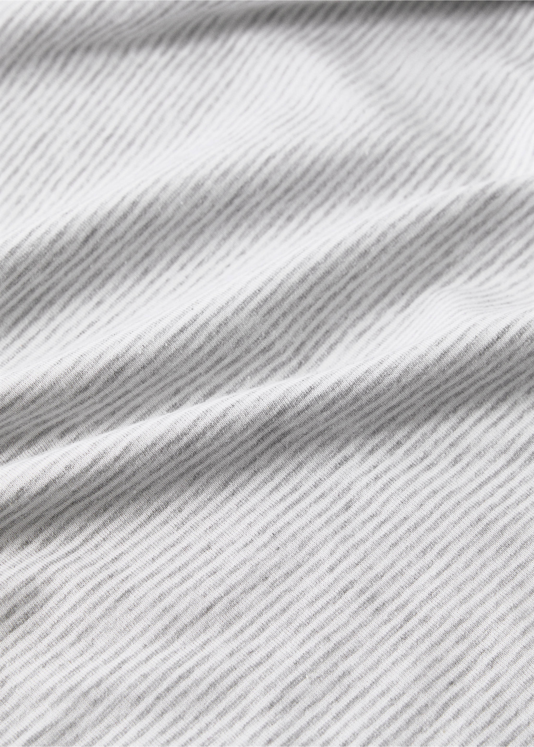 Cotton striped duvet cover for cot - Details of the article 2, Grey. Ref: 87094083-00.
