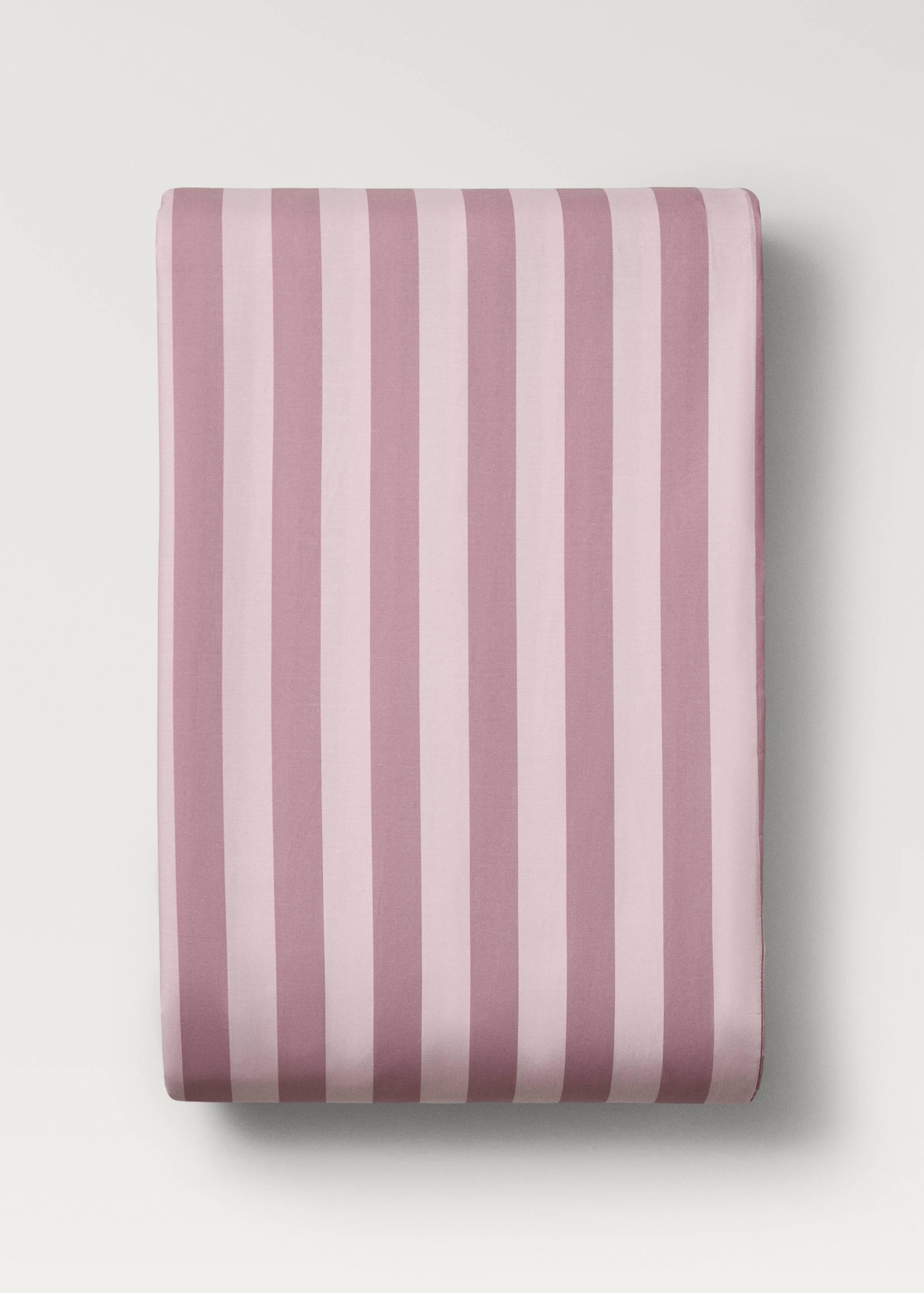Cotton percale thick-striped duvet cover - Details of the article 4