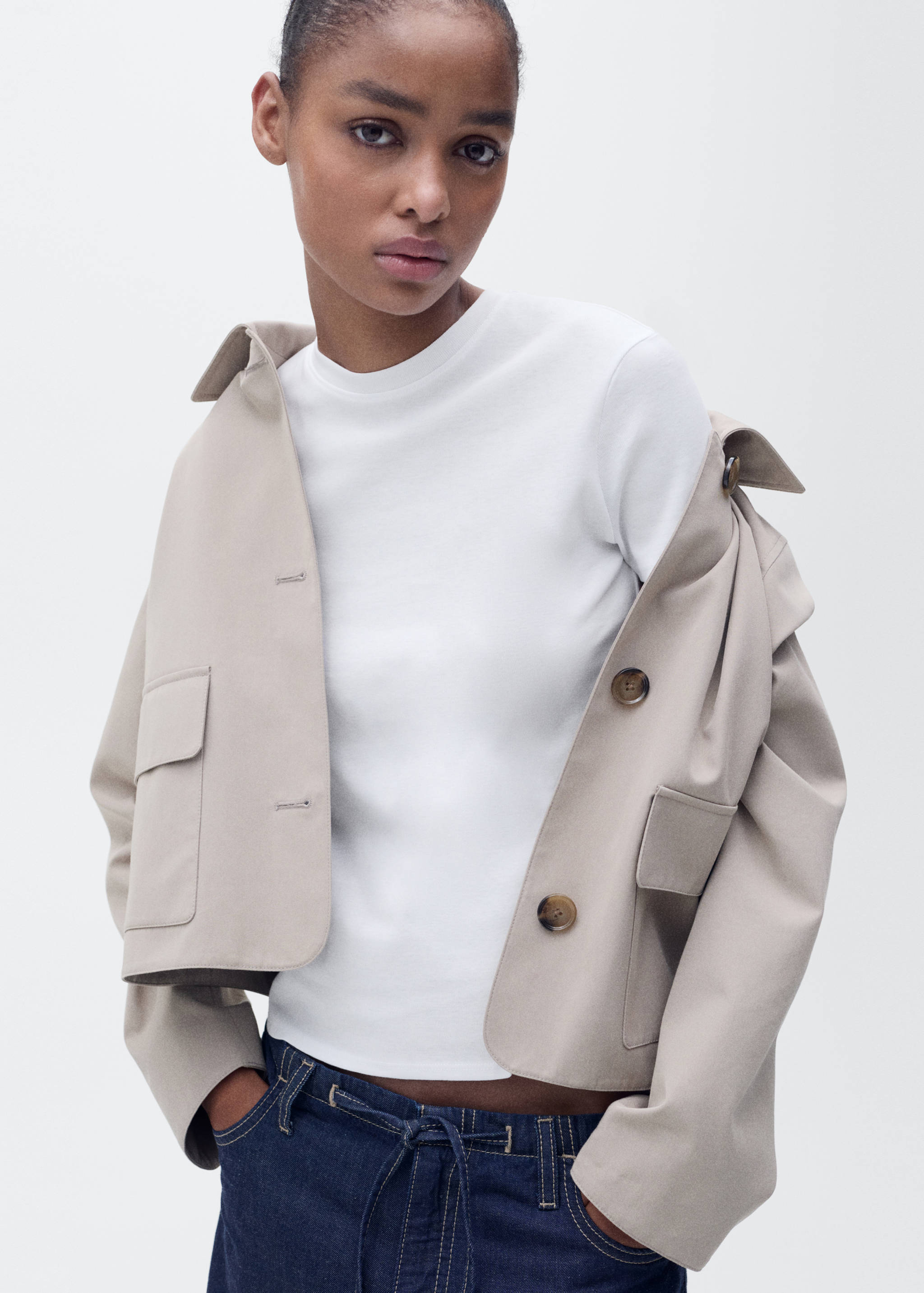 Приталенная футболка из хлопка - Деталь изделия 2