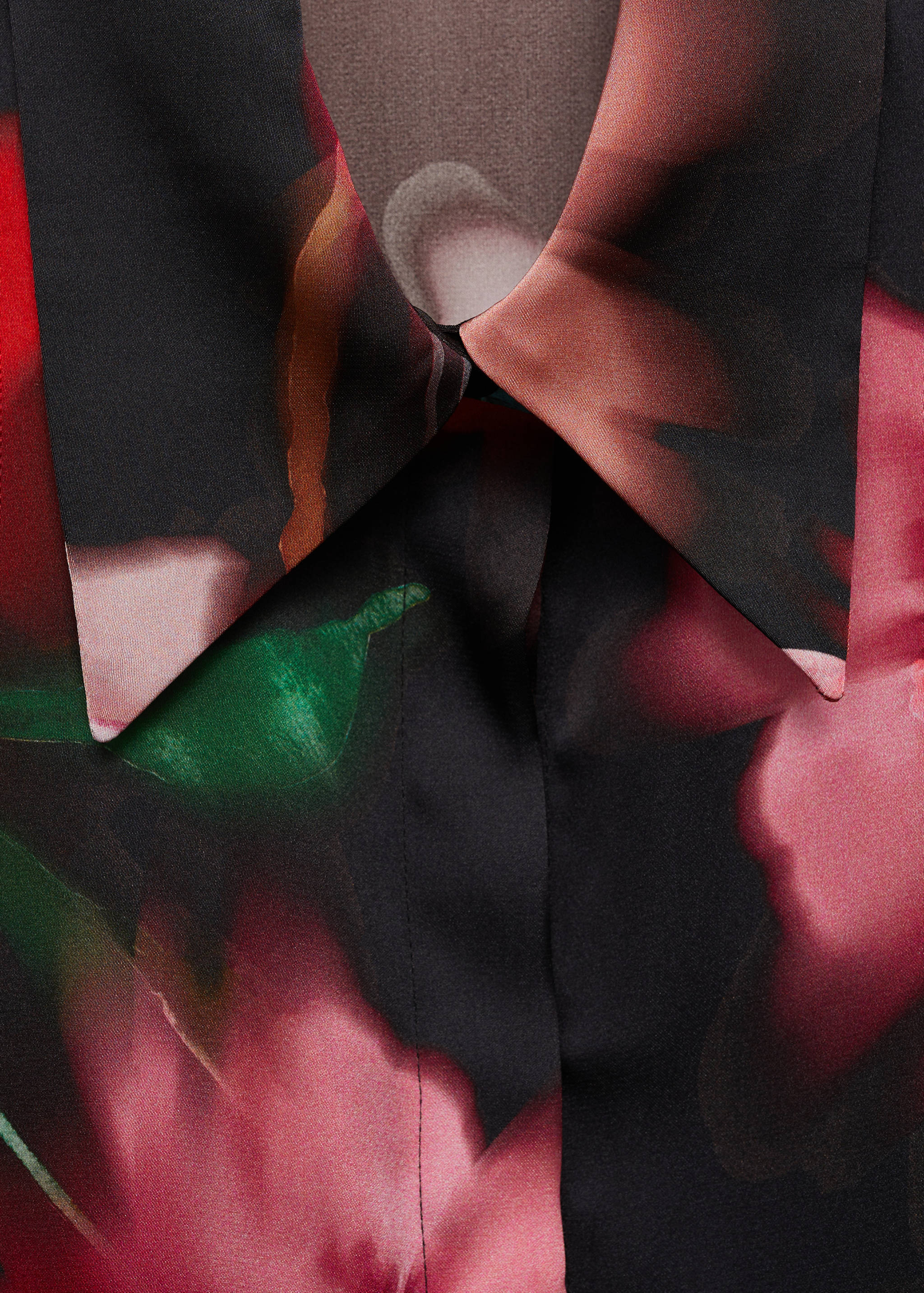 Satin print shirt - Details of the article 8