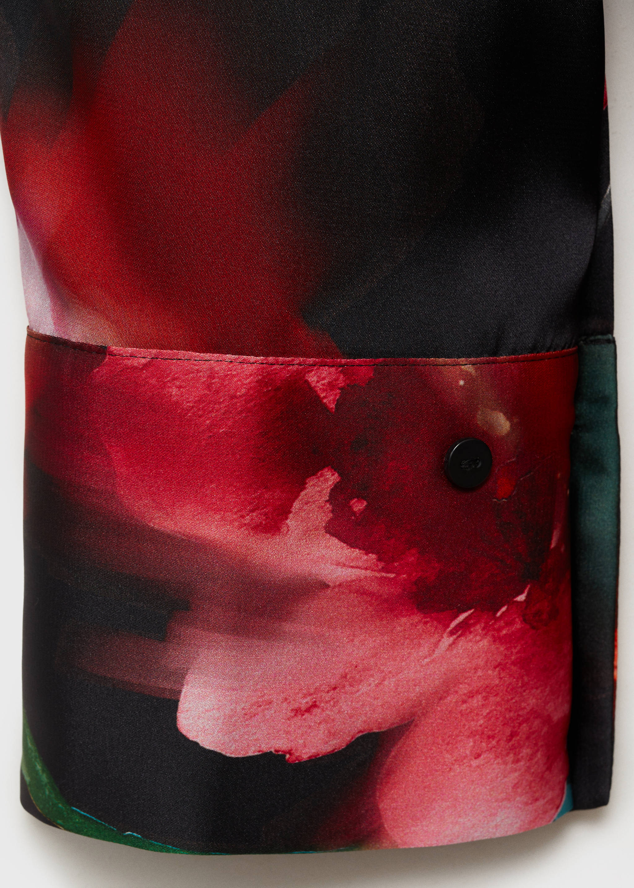 Satin print shirt - Details of the article 0