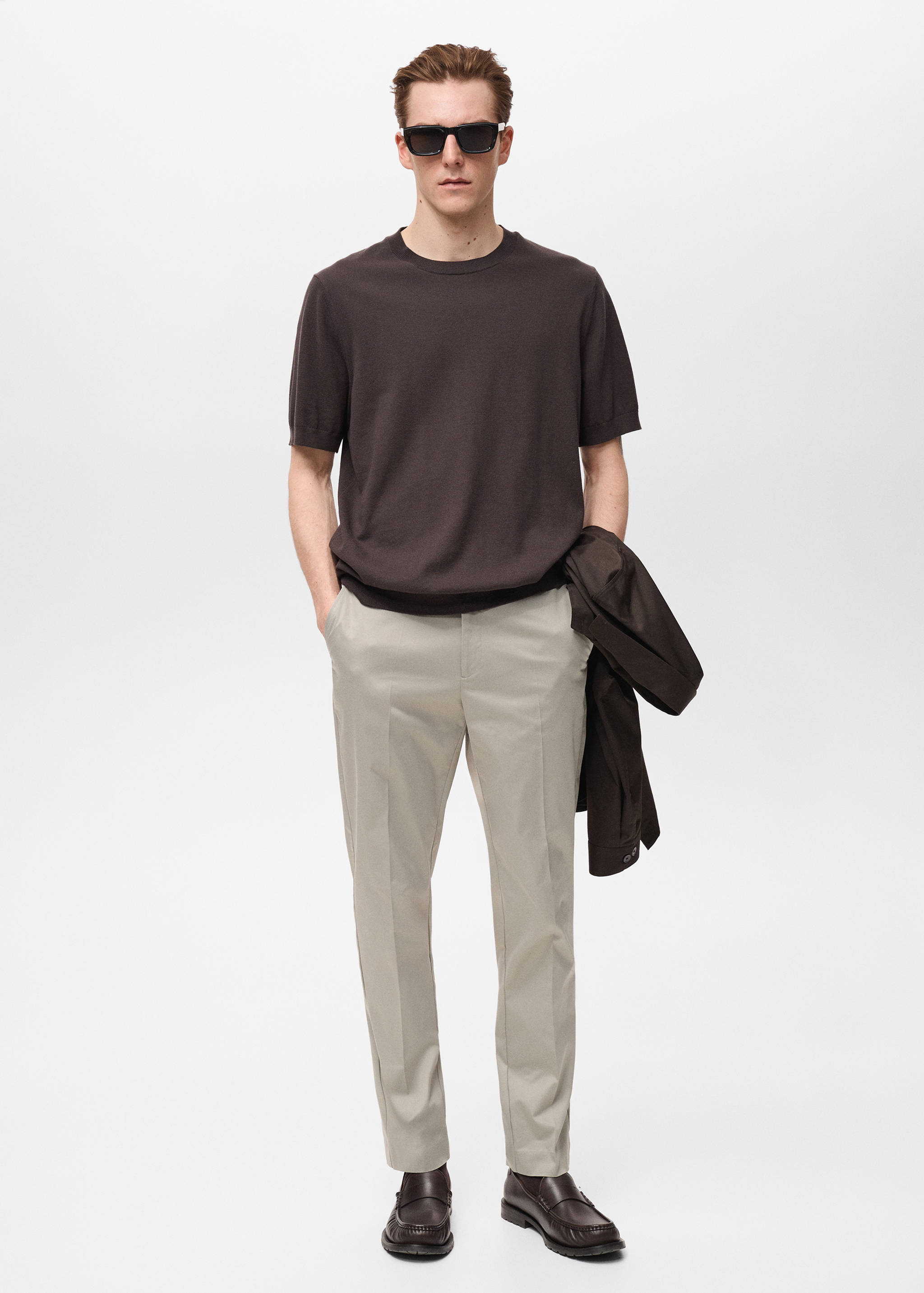 Dublino slim-fit chino trousers - General plane