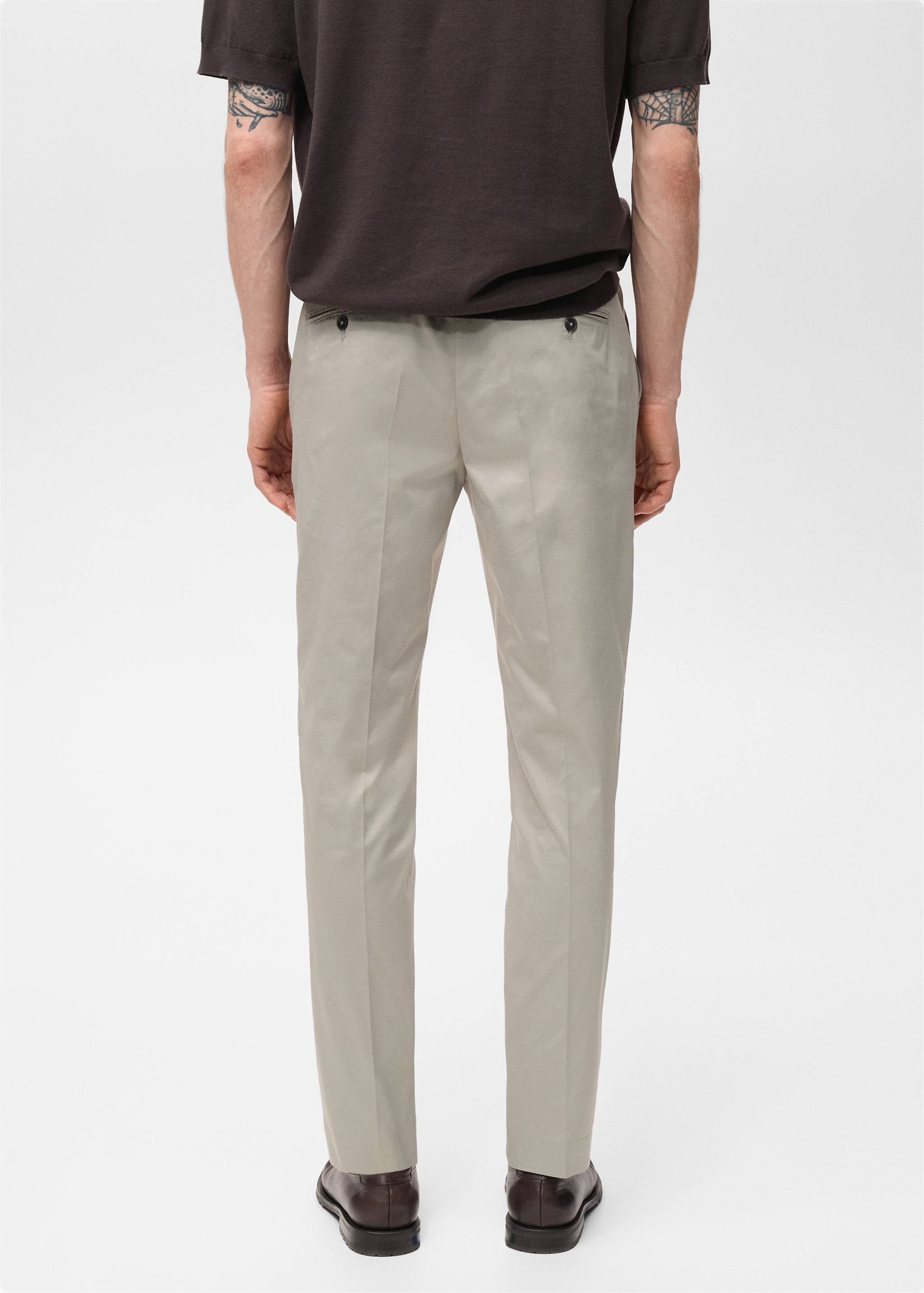 Dublino slim-fit chino trousers - Reverse of the article