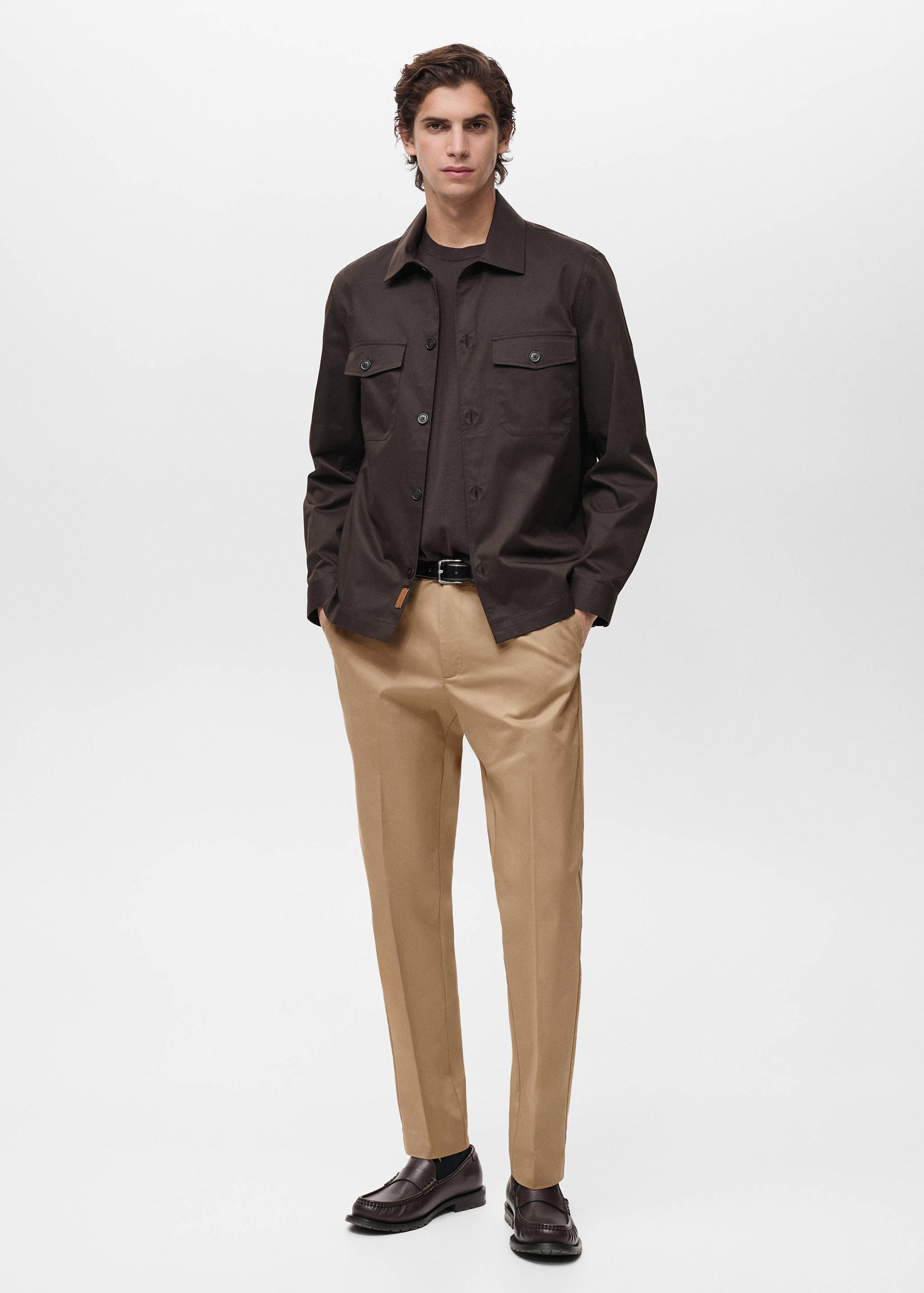 Dublino slim-fit chino trousers - General plane