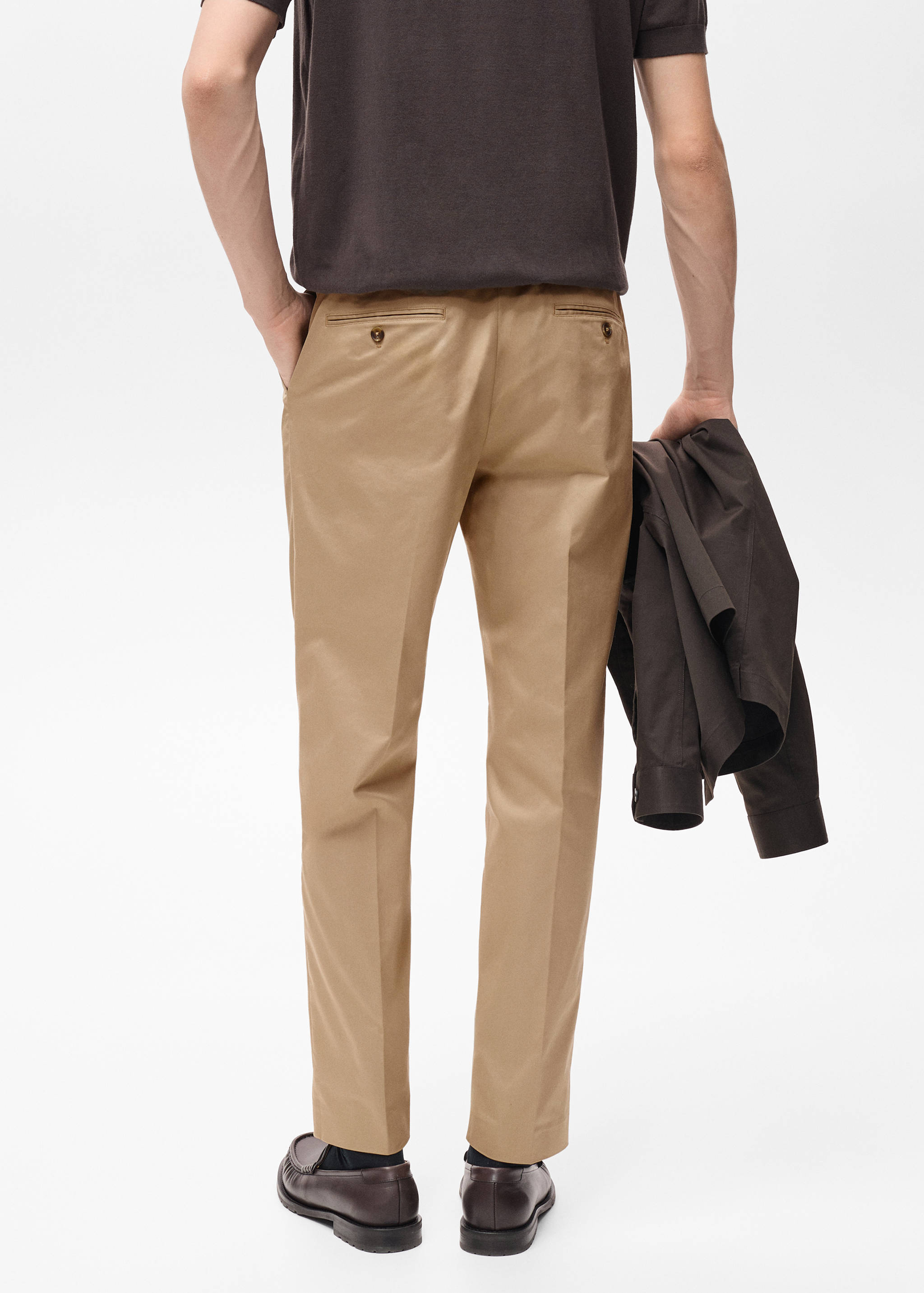 Dublino slim-fit chino trousers - Reverse of the article