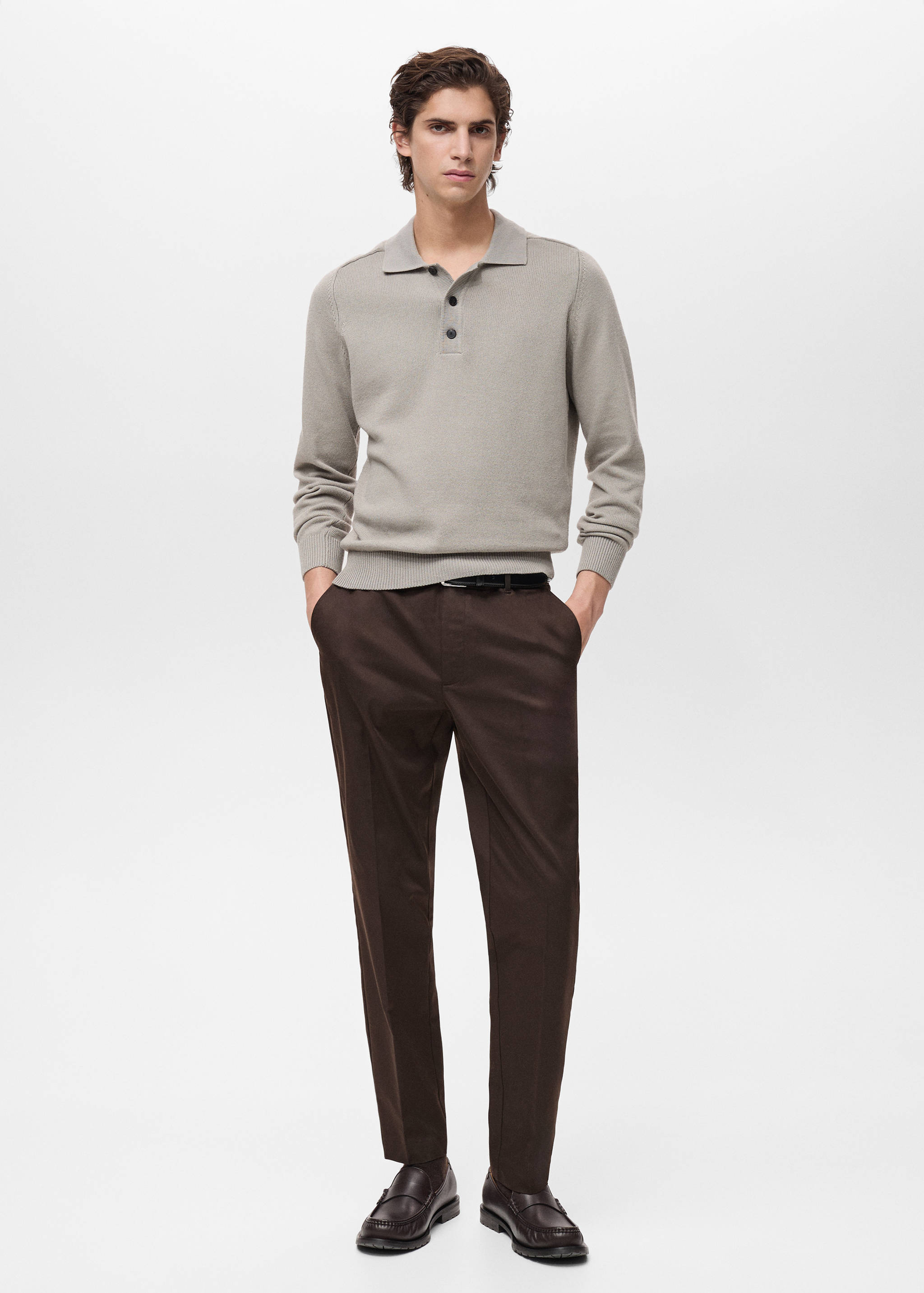 Dublino slim-fit chino trousers - General plane