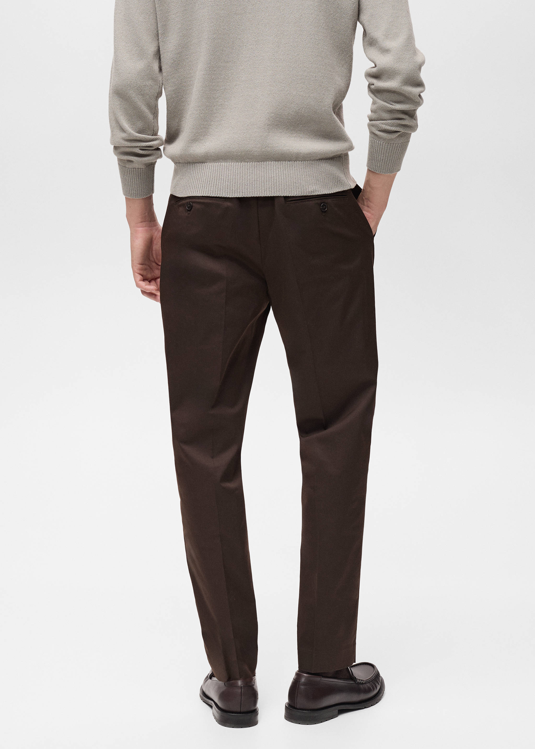 Dublino slim-fit chino trousers - Reverse of the article