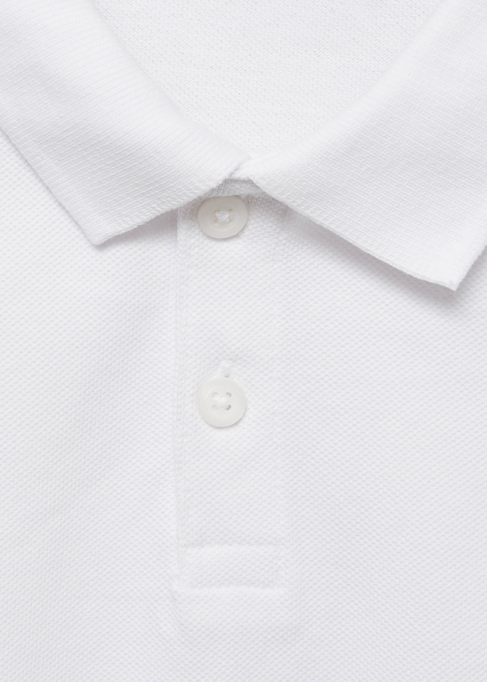 Short-sleeved cotton polo shirt - Details of the article 8