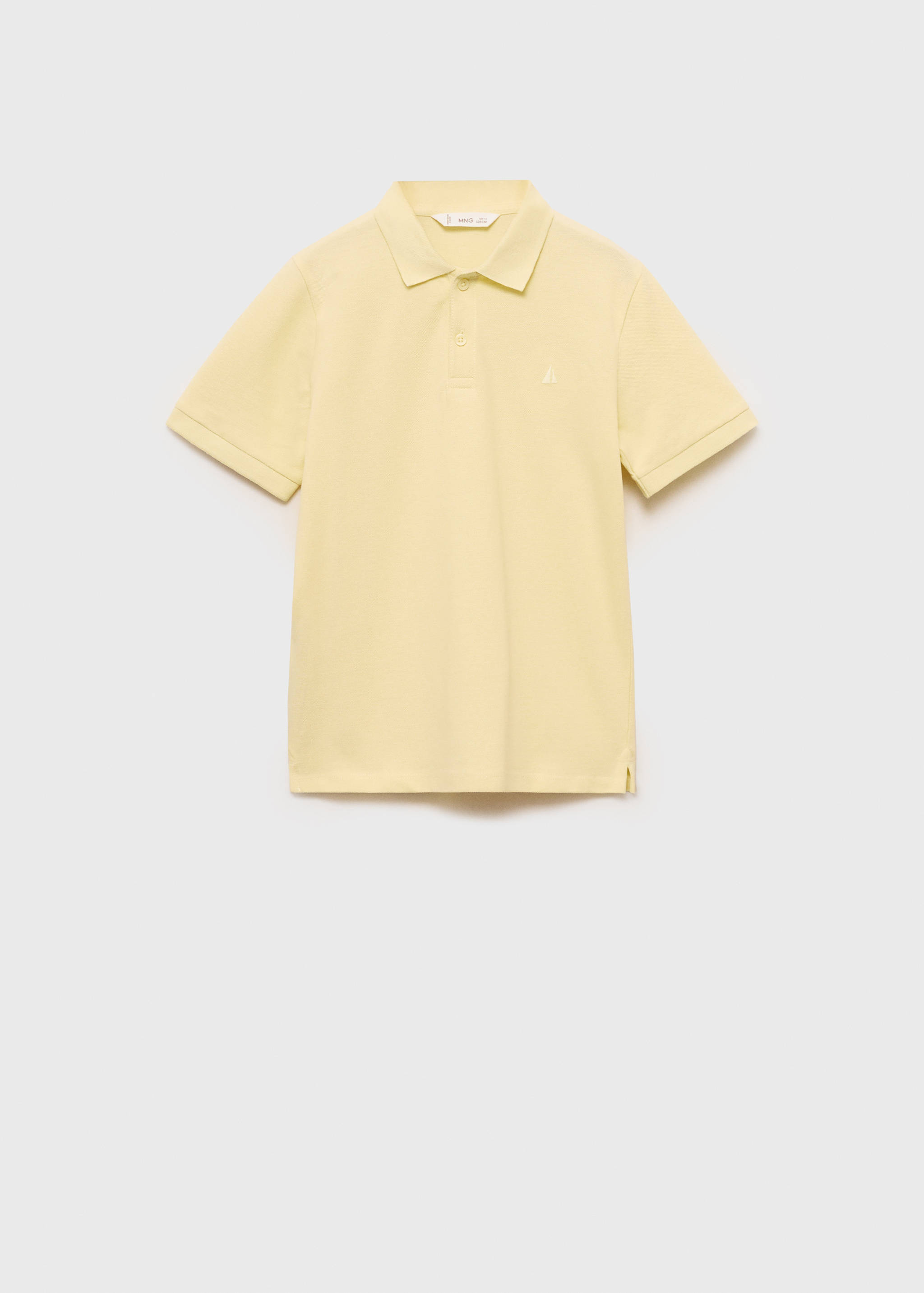 Short-sleeved cotton polo shirt - Article without model