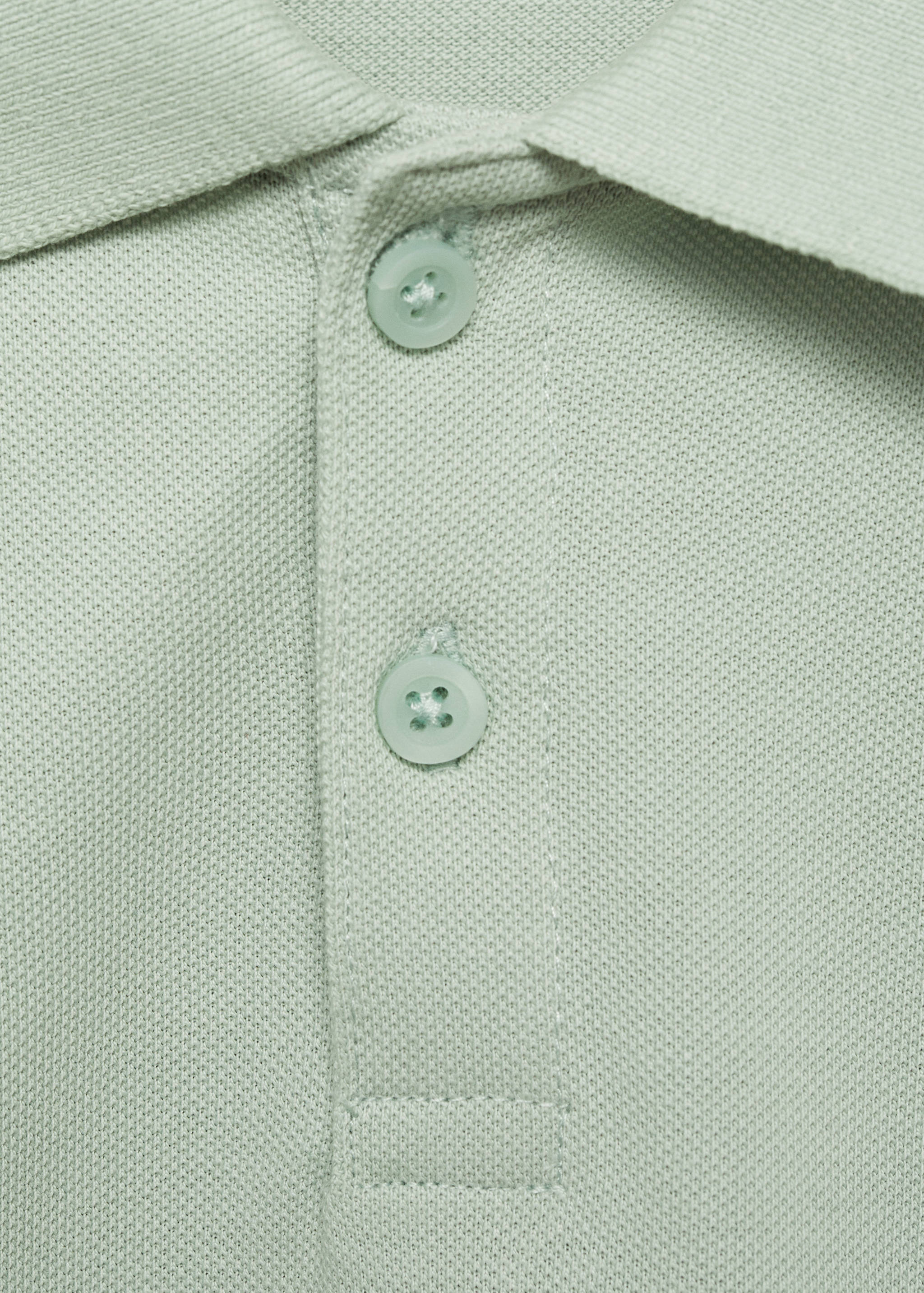 短袖棉质Polo领衬衫 - null