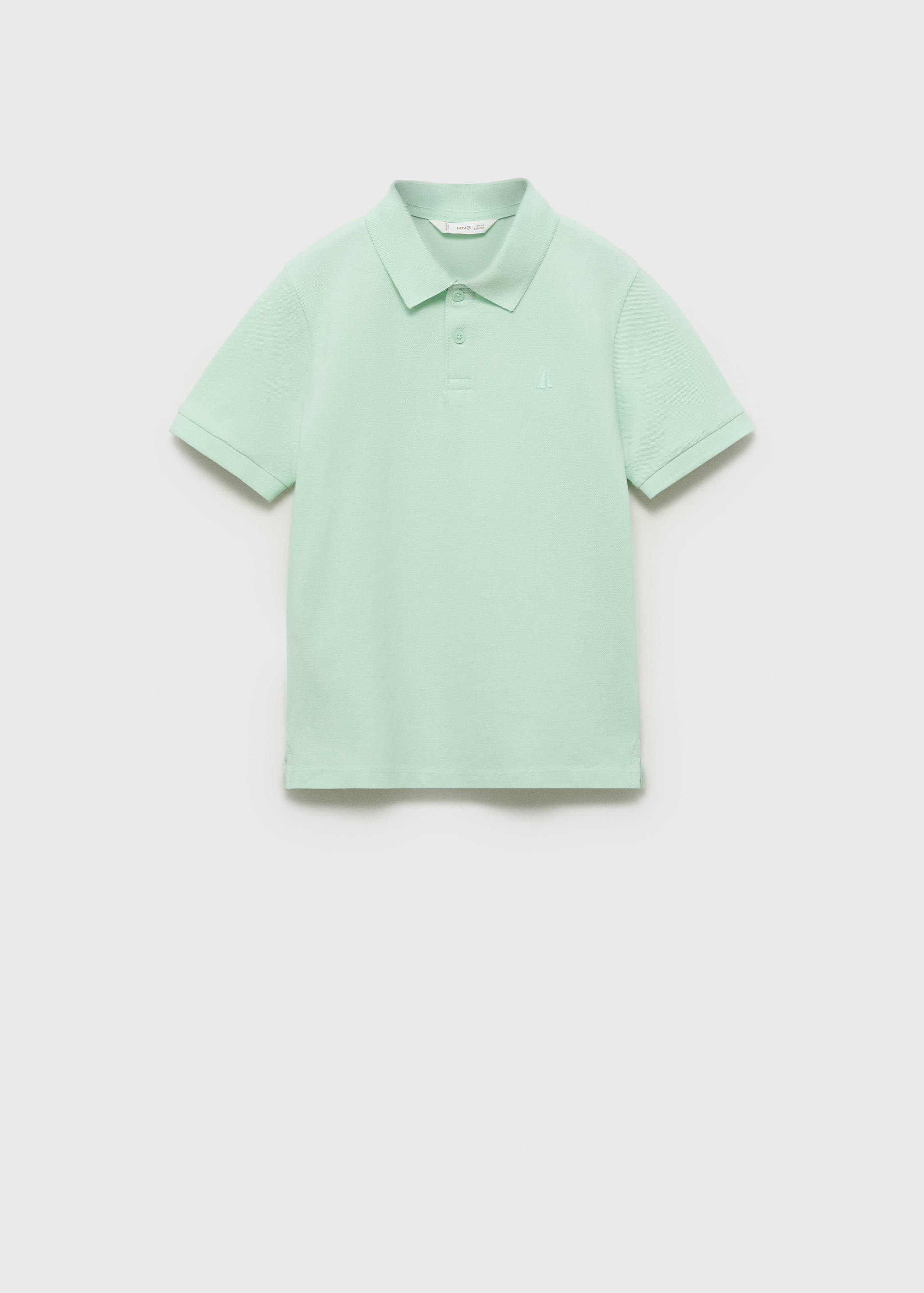 Short-sleeved cotton polo shirt - Article without model