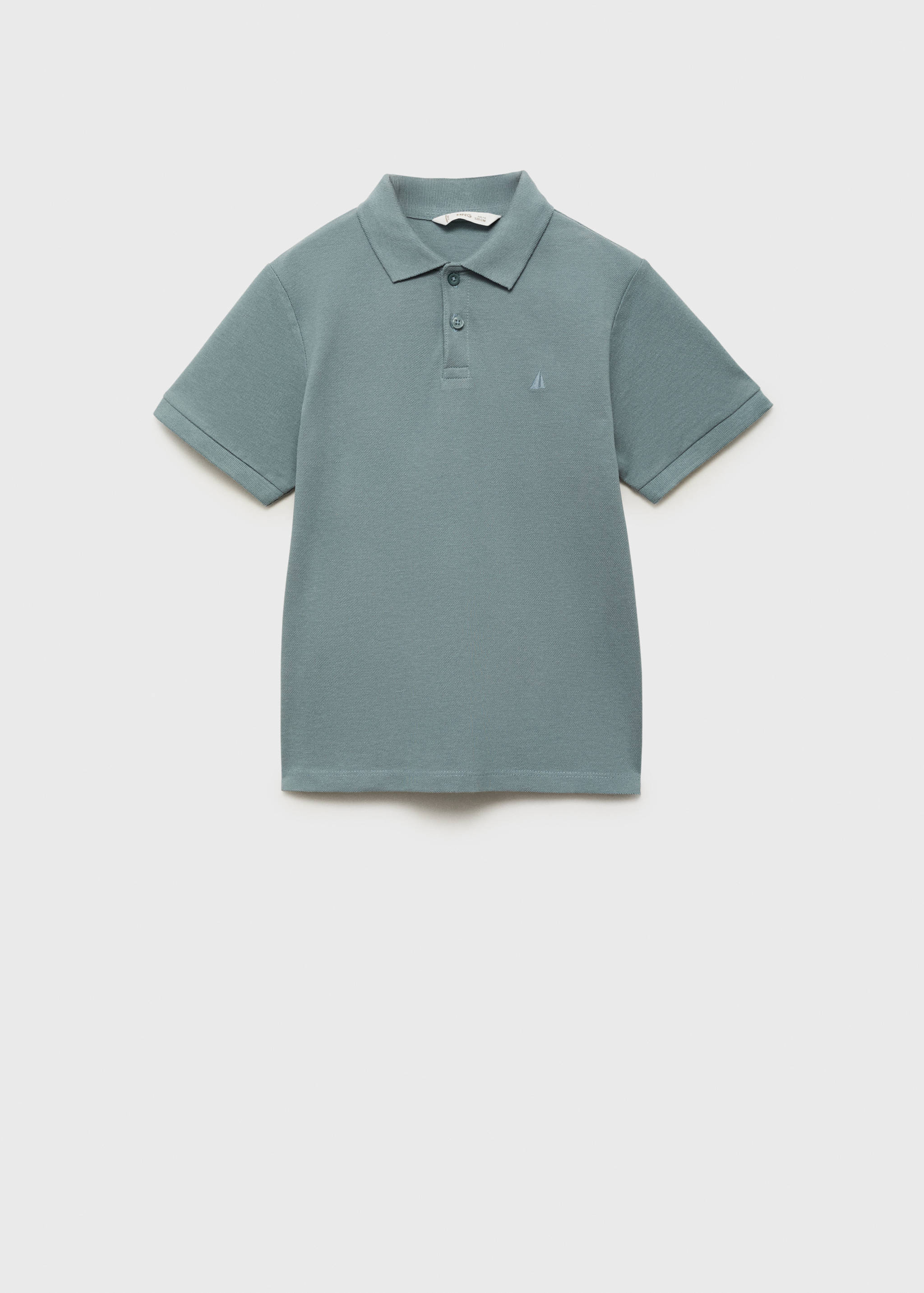 Short-sleeved cotton polo shirt - Article without model