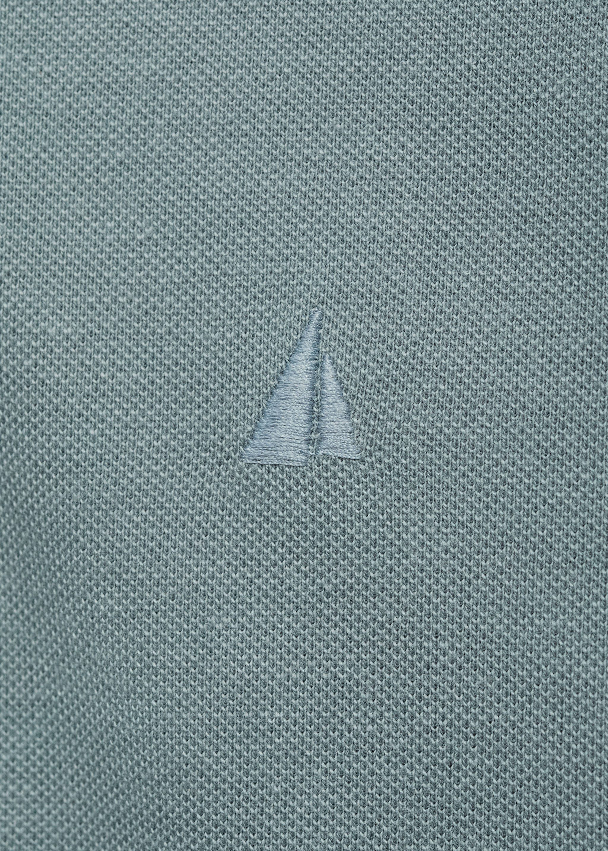 Short-sleeved cotton polo shirt - Details of the article 8