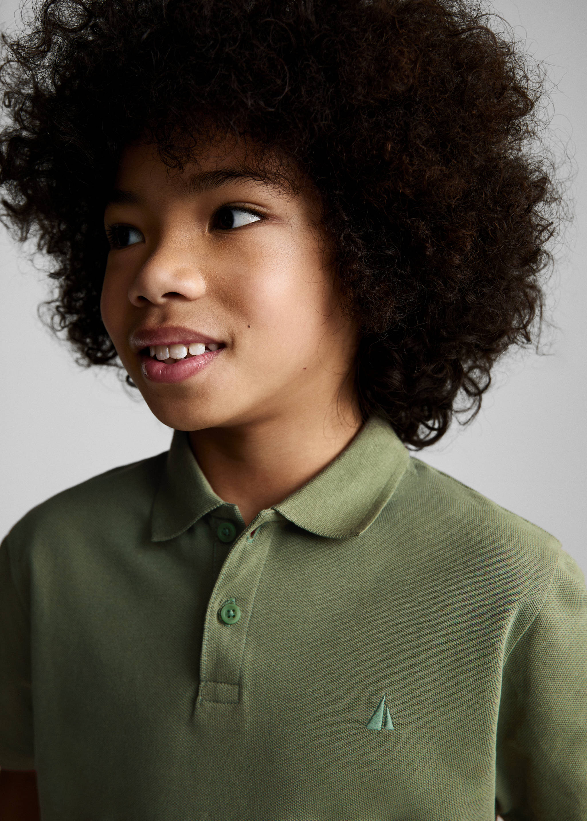 短袖棉质Polo领衬衫 - null