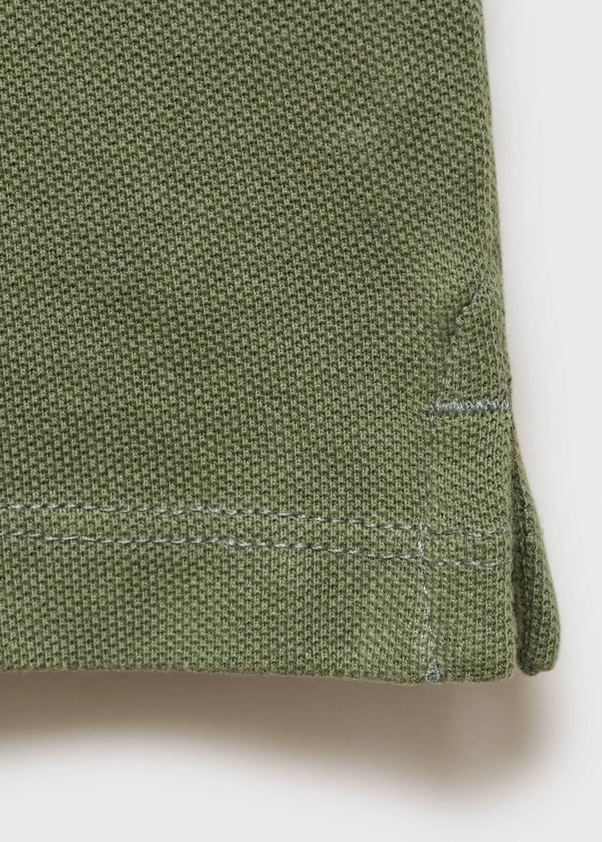 短袖棉质Polo领衬衫 - null