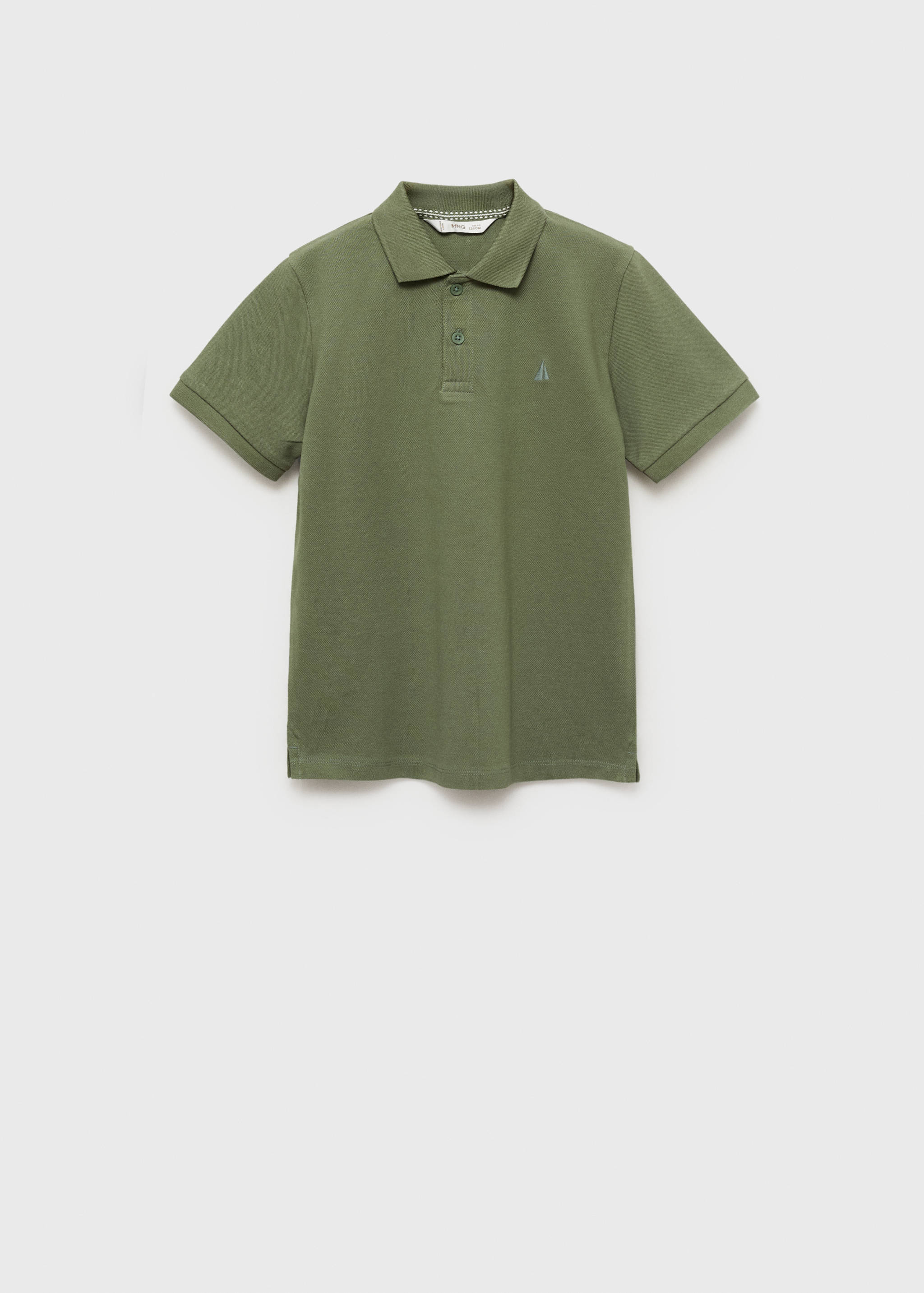 Short-sleeved cotton polo shirt - Article without model