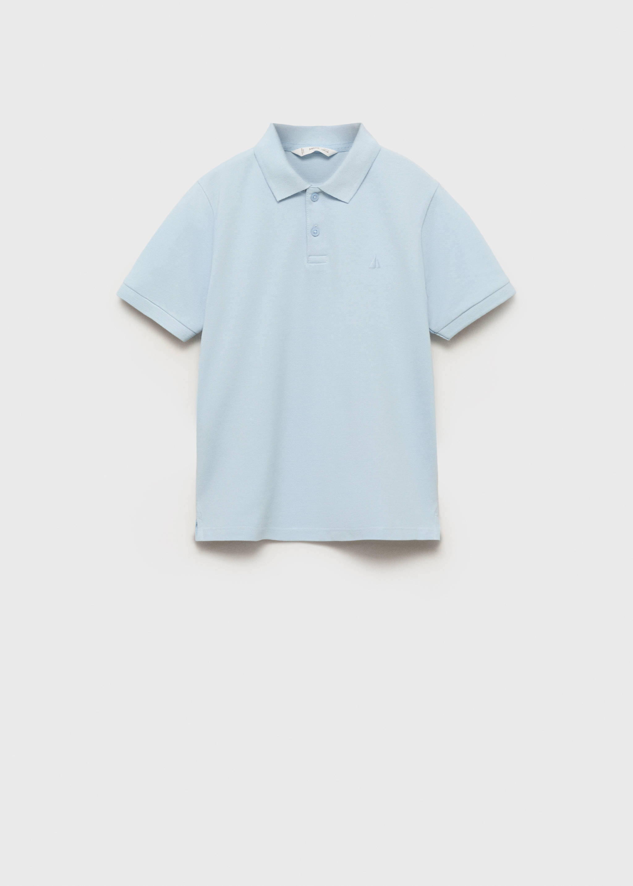 Short-sleeved cotton polo shirt - Article without model