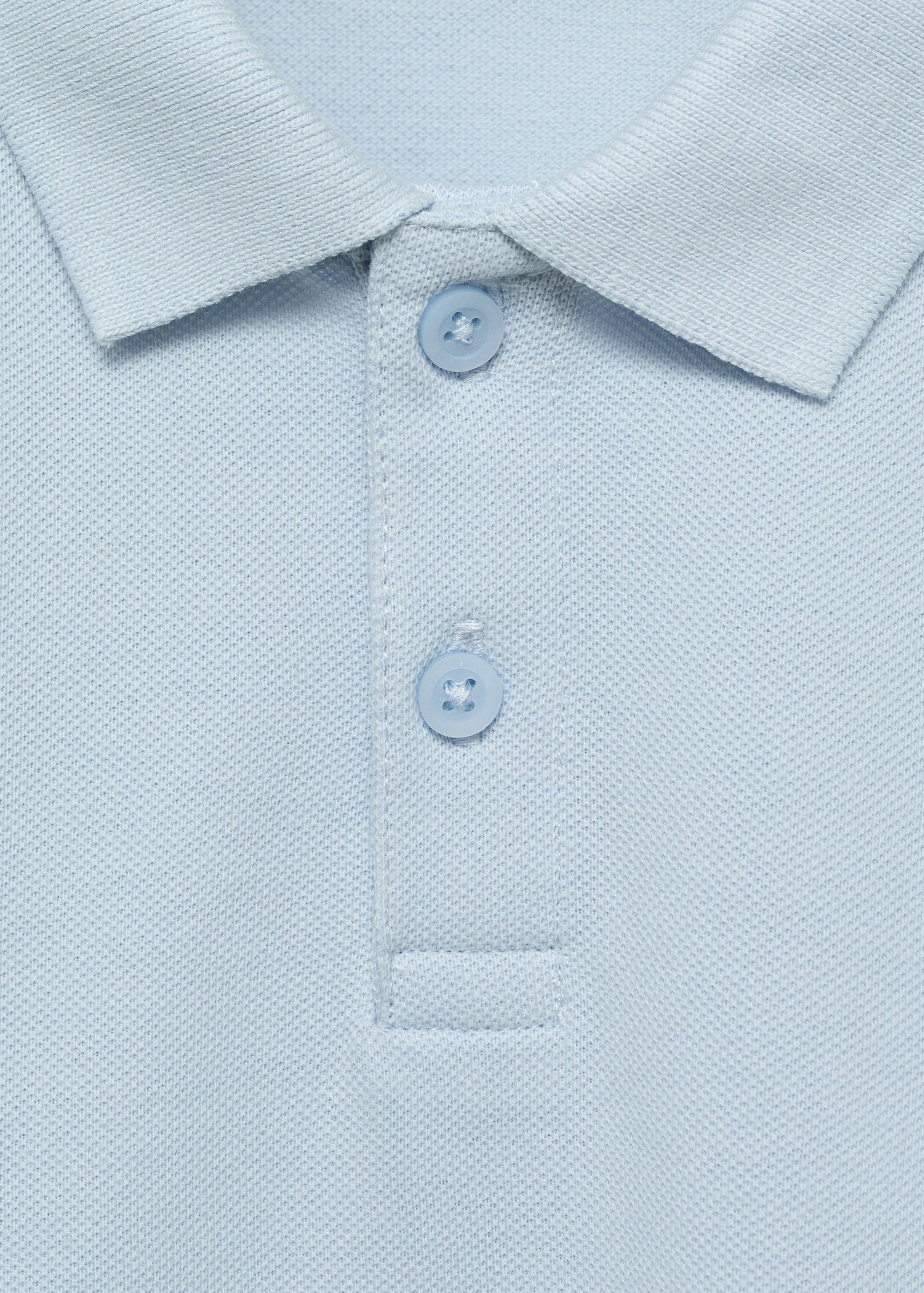 Short-sleeved cotton polo shirt - Details of the article 8
