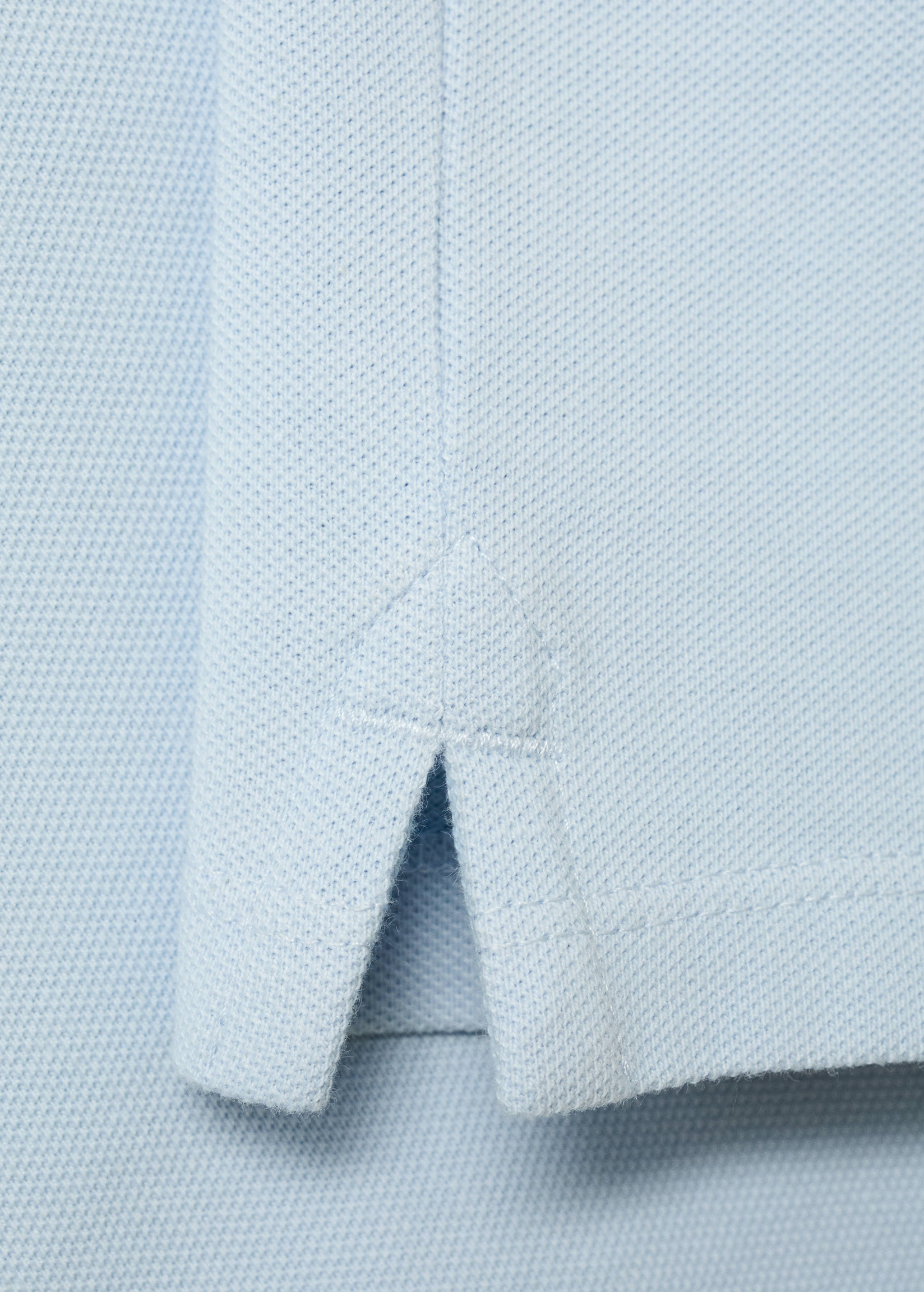 Short-sleeved cotton polo shirt - Details of the article 0
