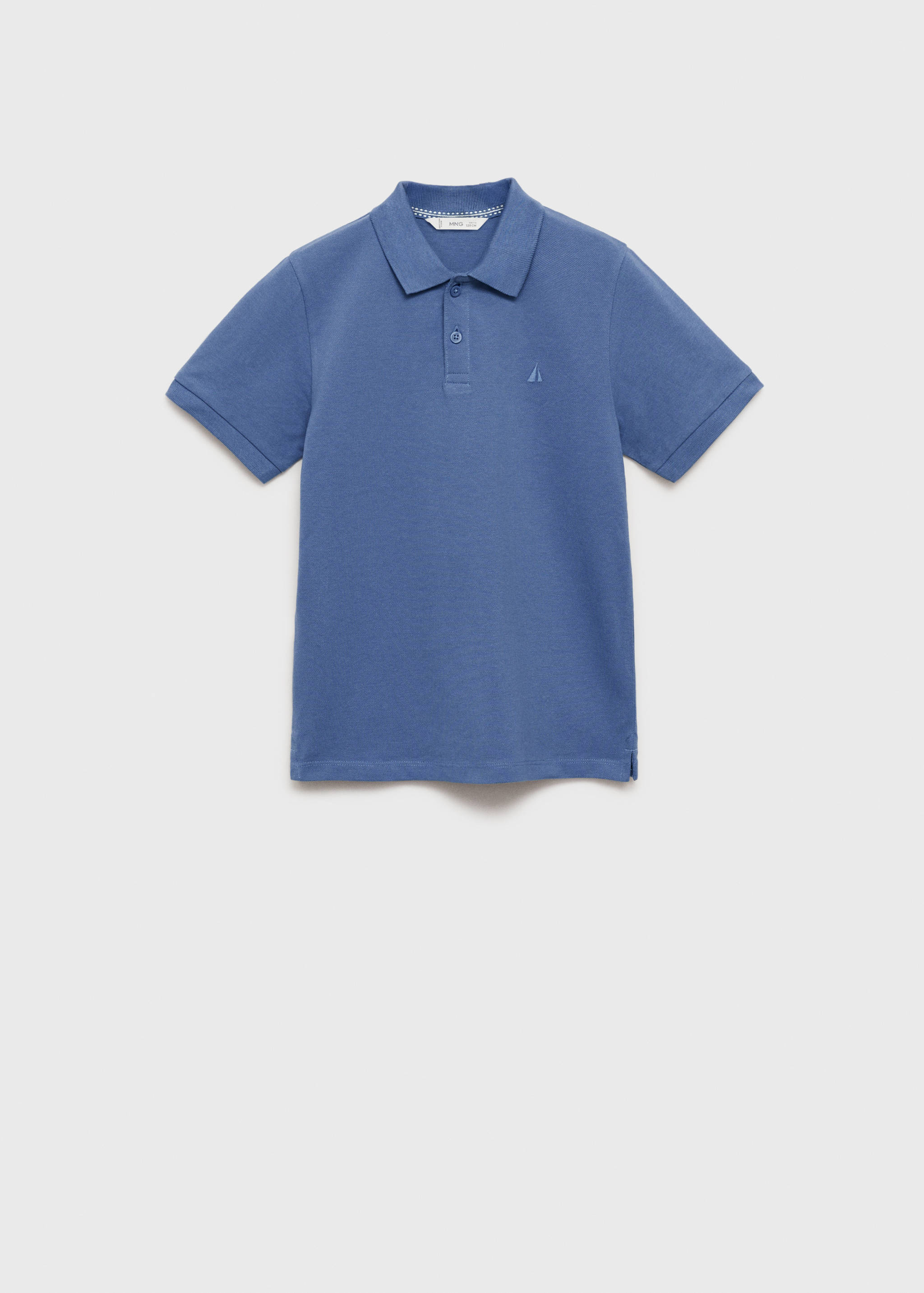 Short-sleeved cotton polo shirt - Article without model