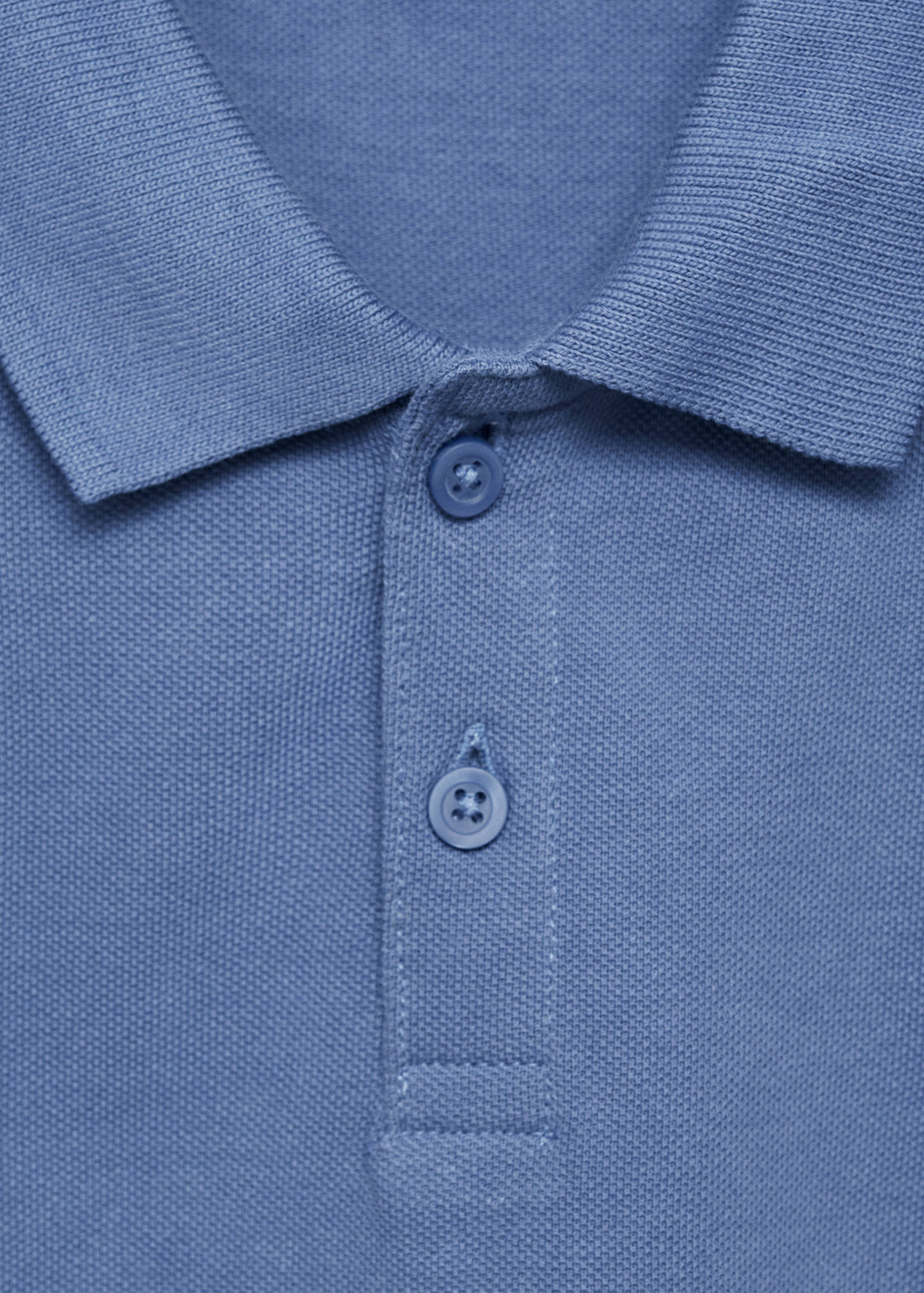 Short-sleeved cotton polo shirt - Details of the article 8