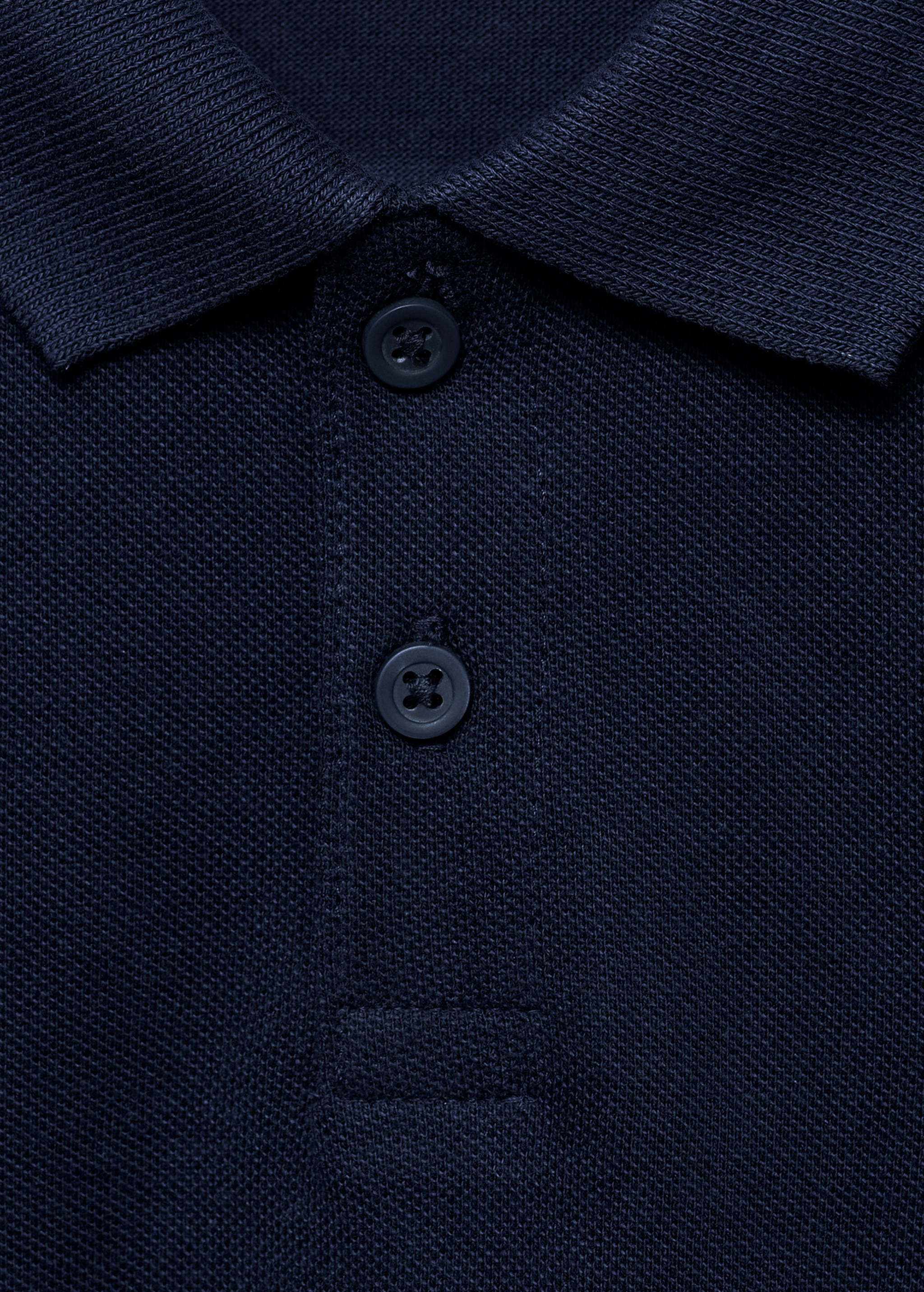 Short-sleeved cotton polo shirt - Details of the article 8
