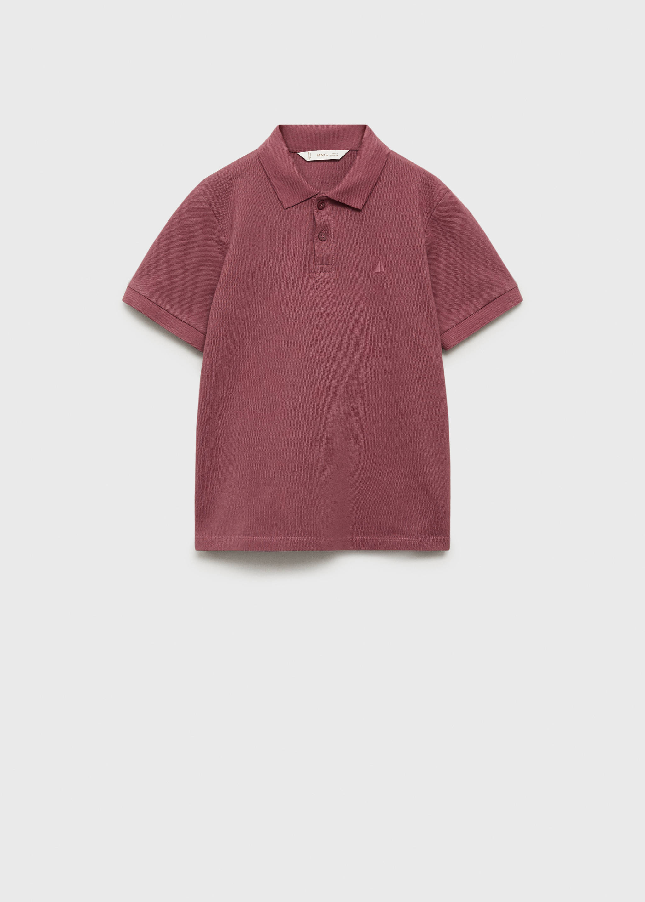 Short-sleeved cotton polo shirt - Article without model