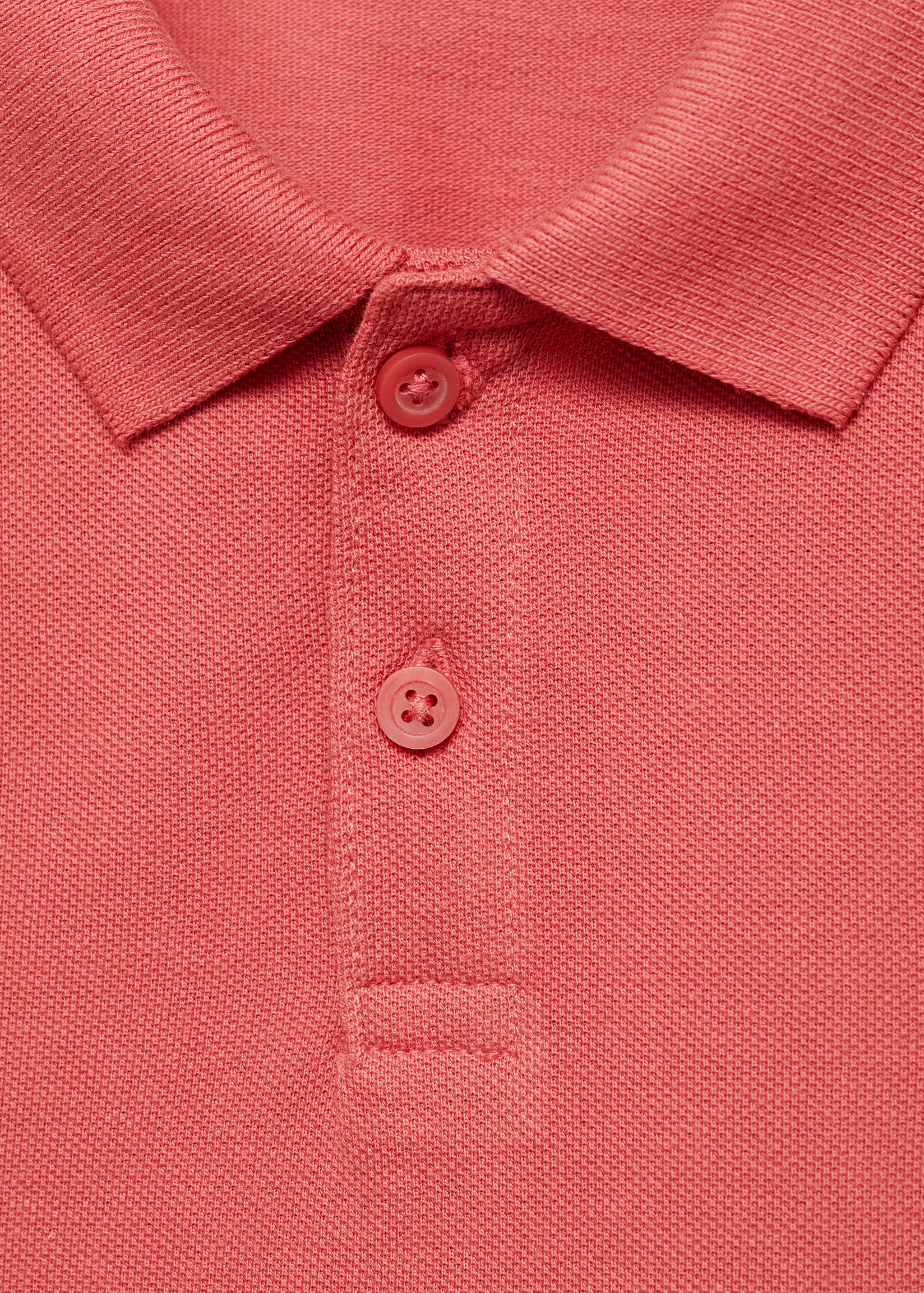 Short-sleeved cotton polo shirt - Details of the article 8