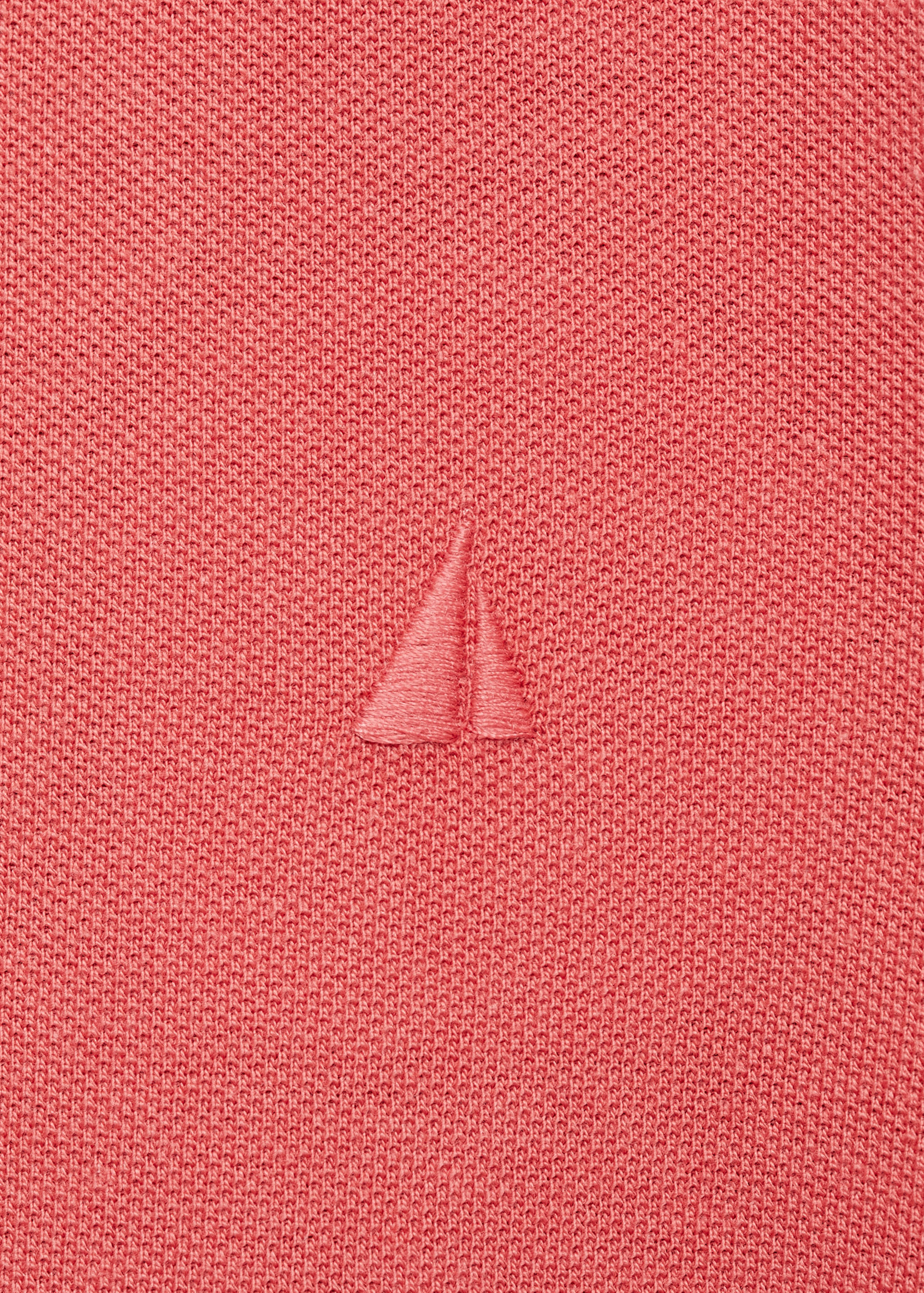 Short-sleeved cotton polo shirt - Details of the article 0