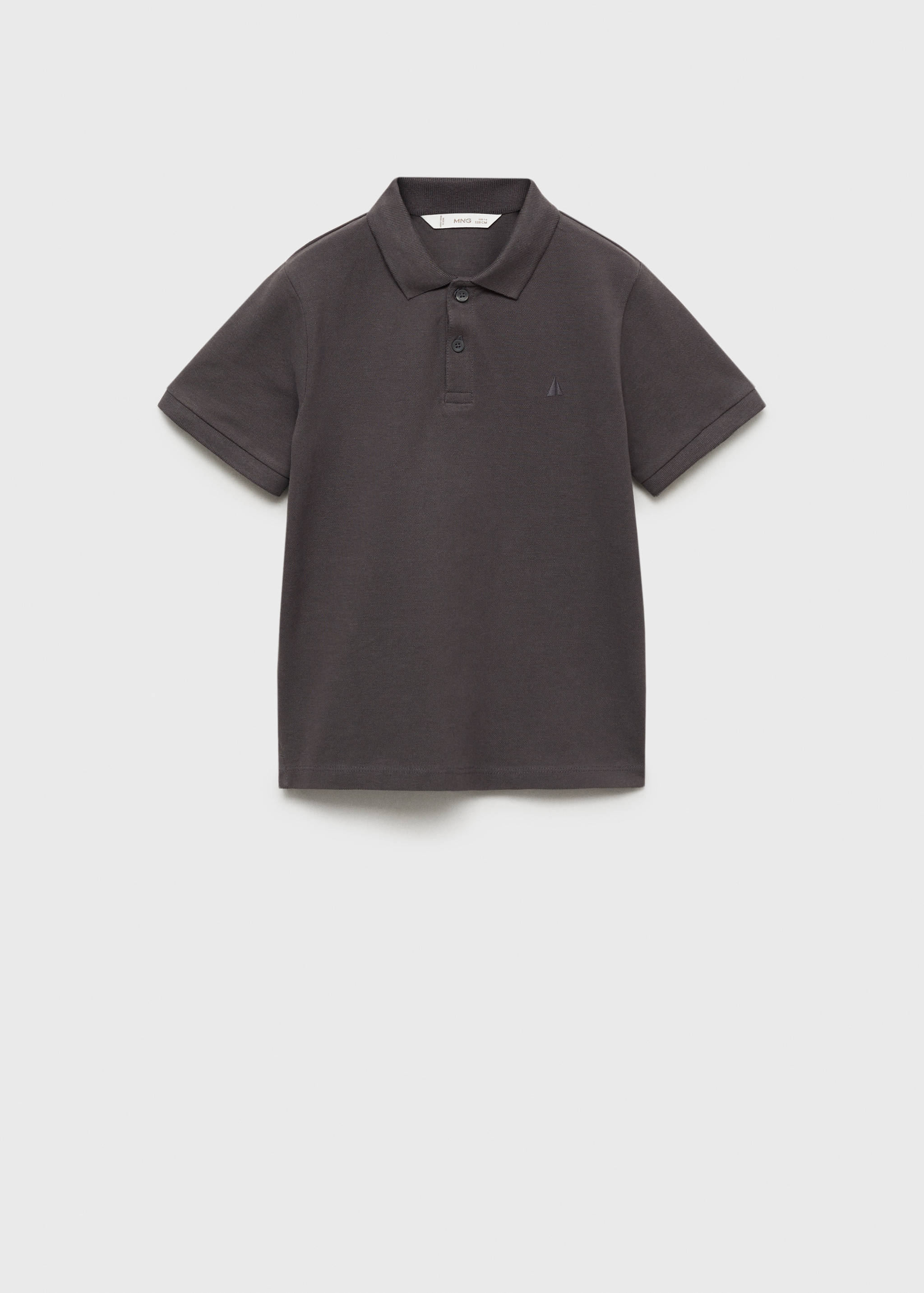 Short-sleeved cotton polo shirt - Article without model