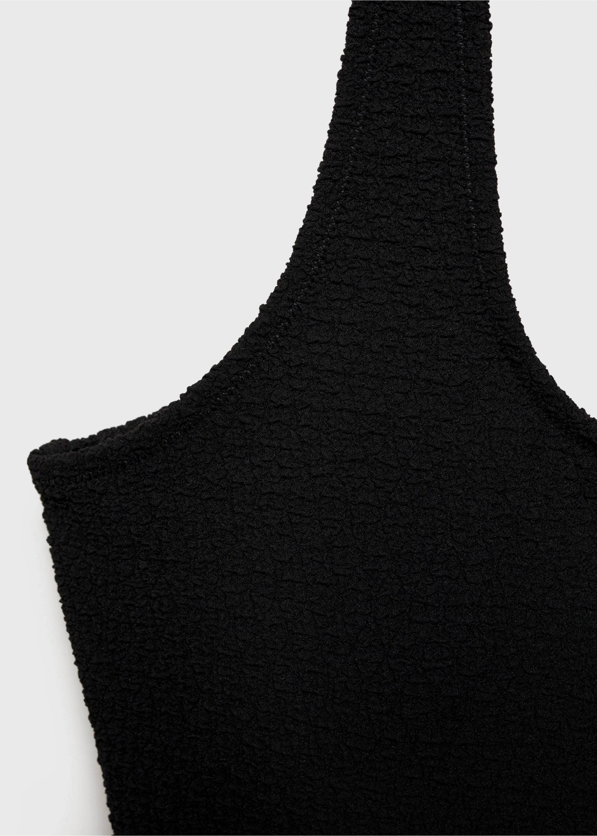Swimsuit with slit neckline - Details of the article 0, Black. Ref: 87094394-00.