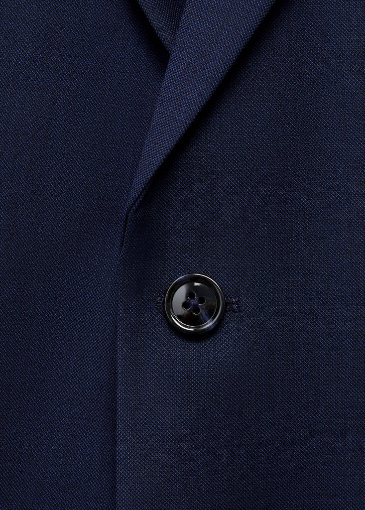 Turin 100% virgin wool suit jacket — Ink Blue