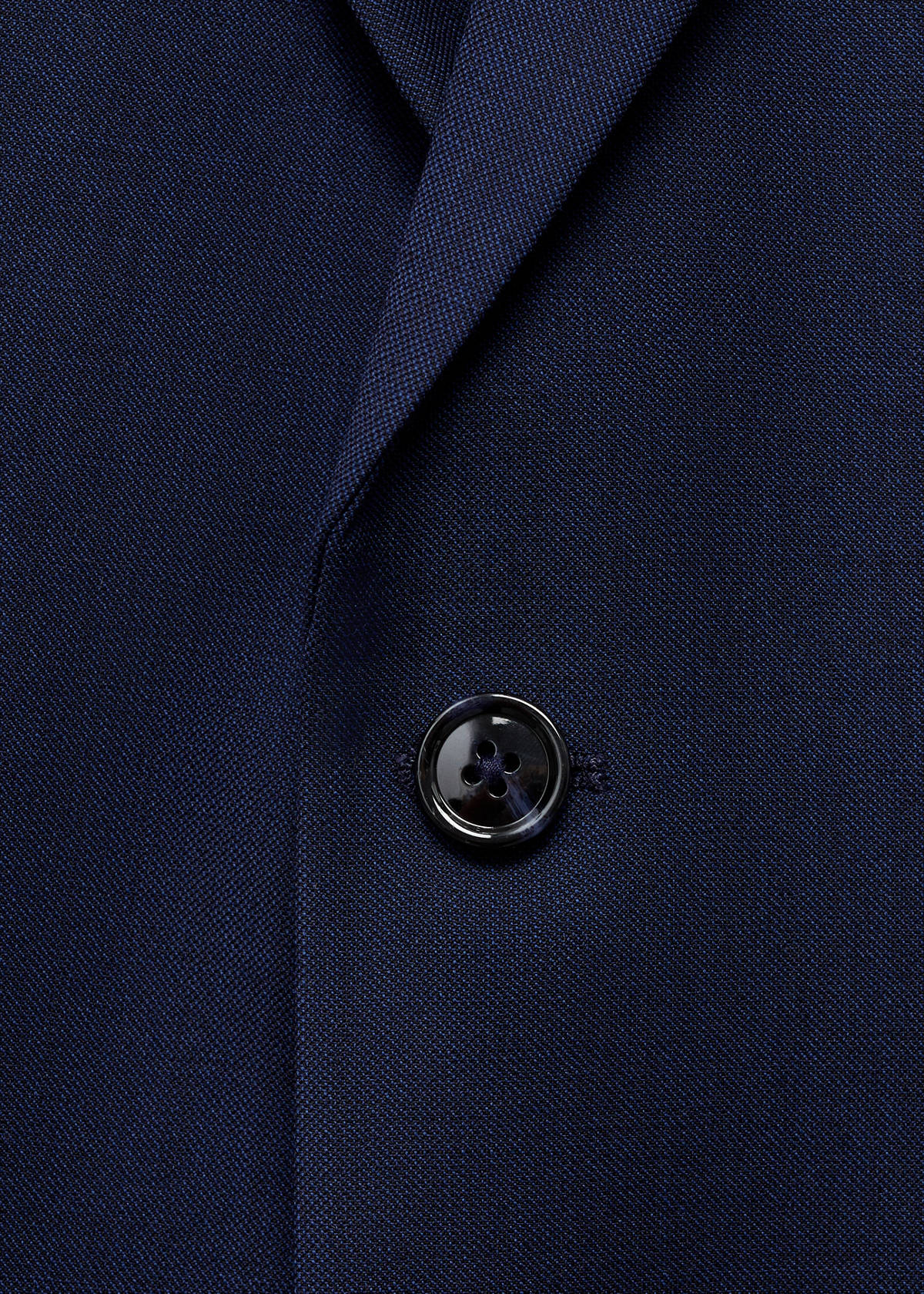 Turin 100% virgin wool suit jacket — Ink Blue