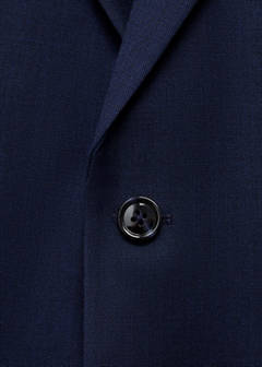 Turin 100% virgin wool suit jacket — Ink Blue 7