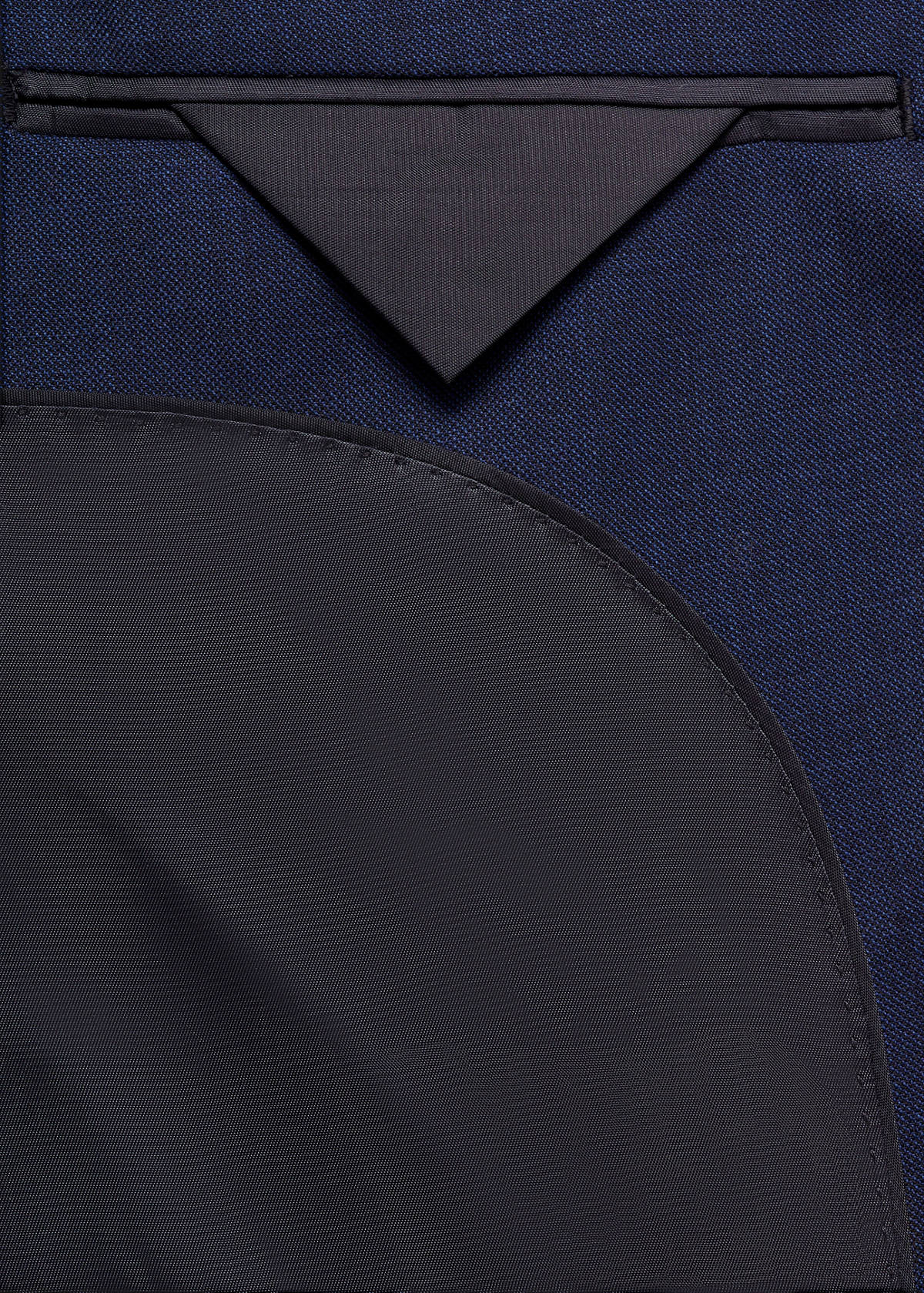 Turin 100% virgin wool suit jacket — Ink Blue