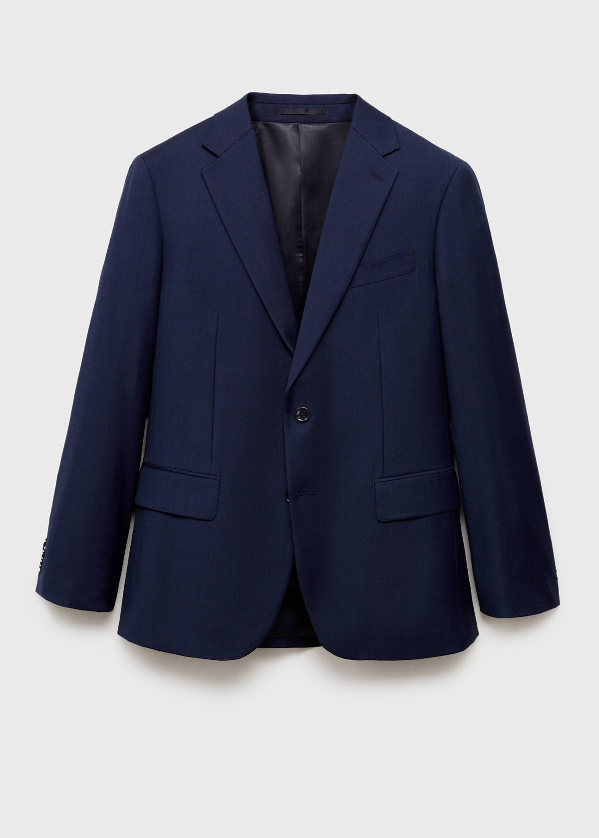 Turin 100% virgin wool suit jacket — Ink Blue