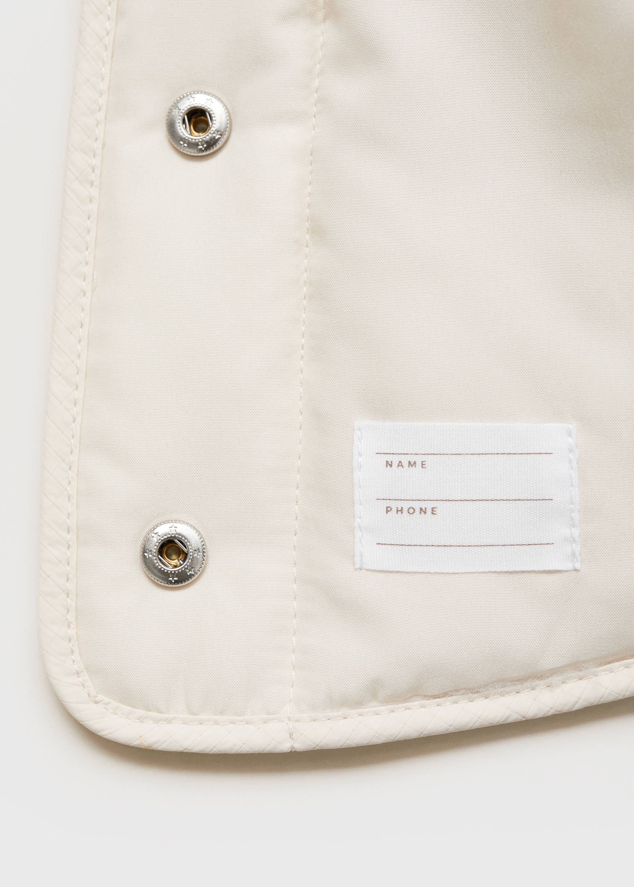 Quilted baby-collar coat - Details of the article 0