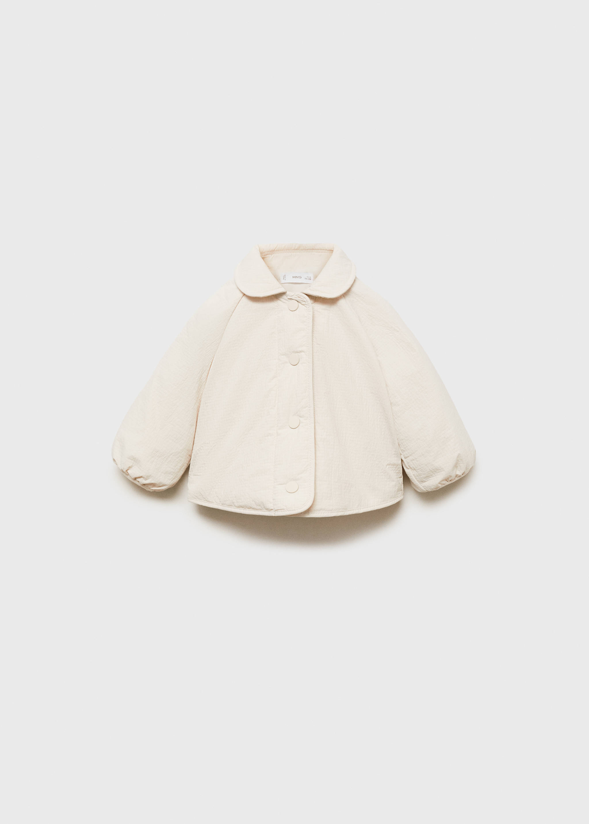 Quilted baby-collar coat - Article without model