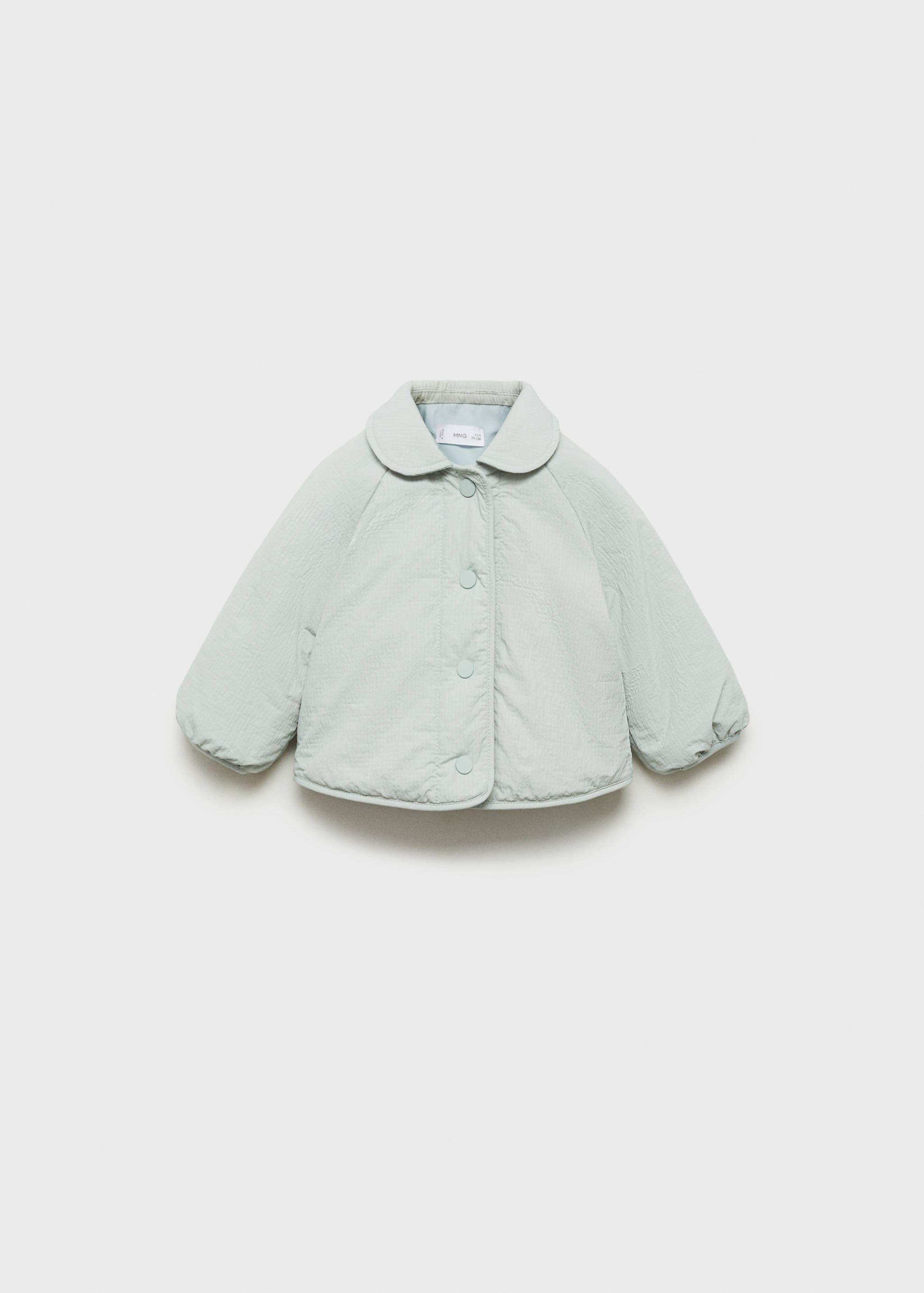 Quilted baby-collar coat - Article without model