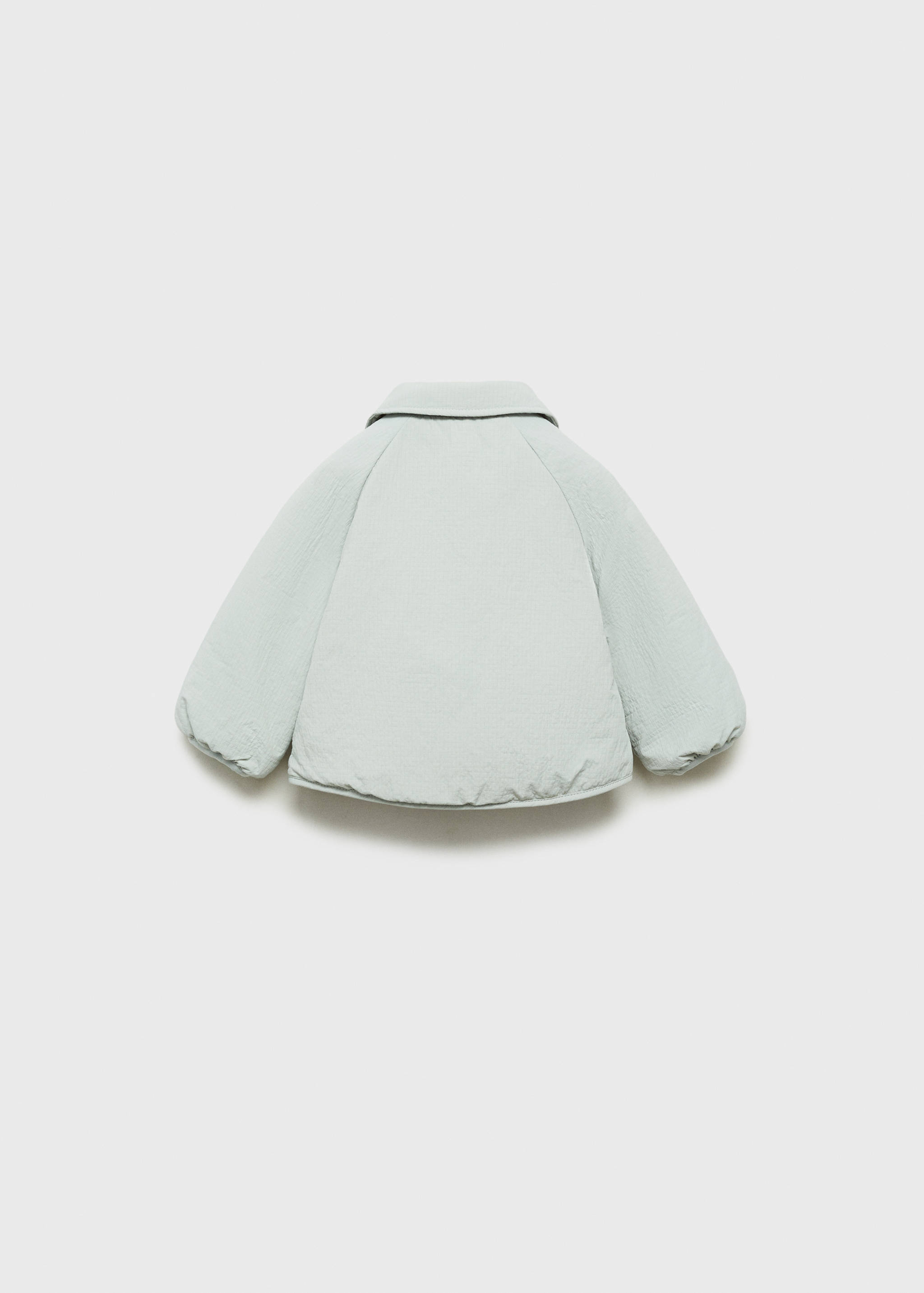 Quilted baby-collar coat - Reverse of the article