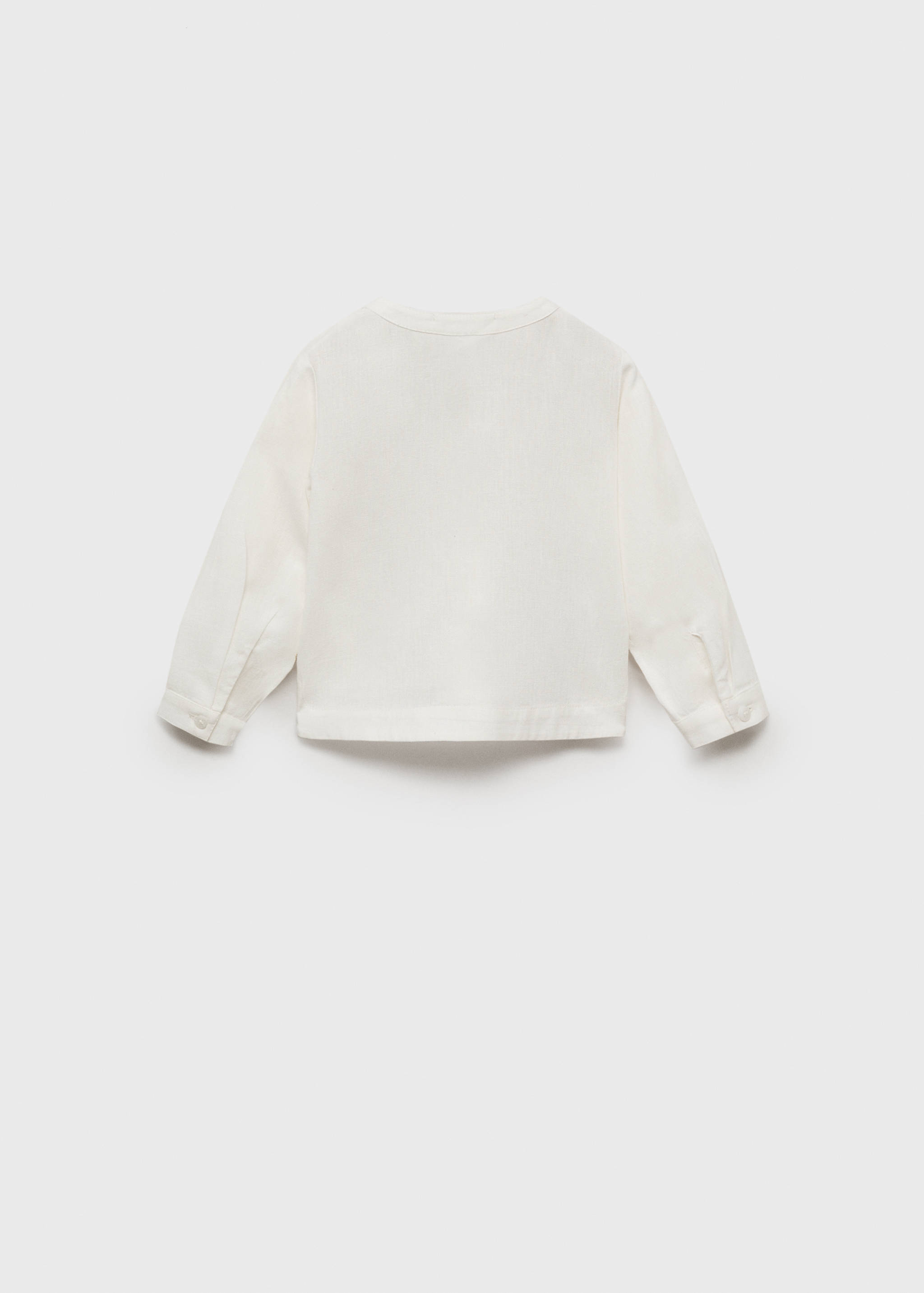 Cotton and linen shirt - Reverse of the article