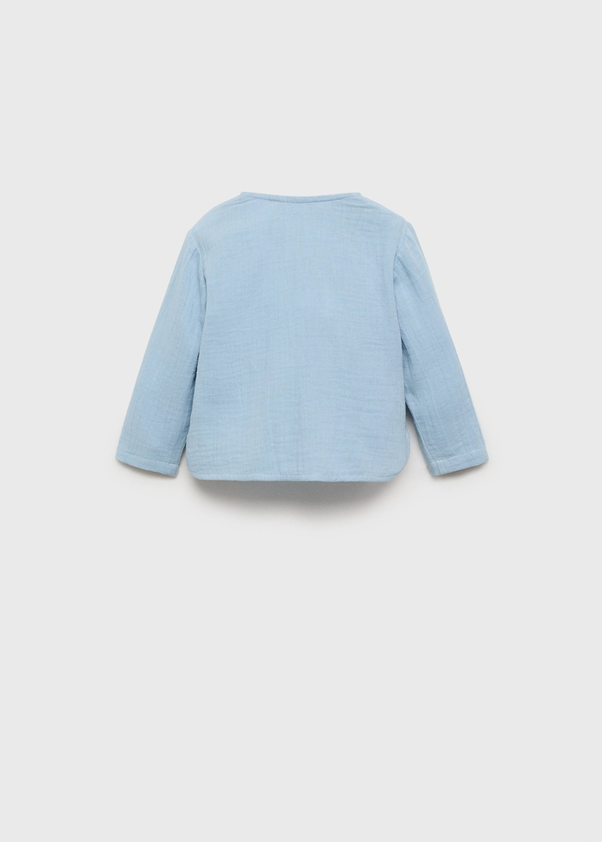 Chemise coton tissu plissé - Verso de l’article