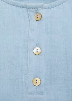 Cotton bambula shirt — Sky Blue 3