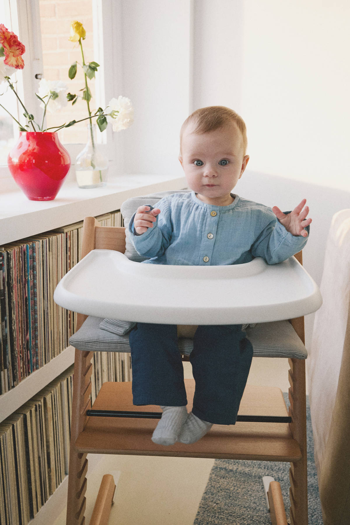 Cotton bambula shirt — Sky Blue