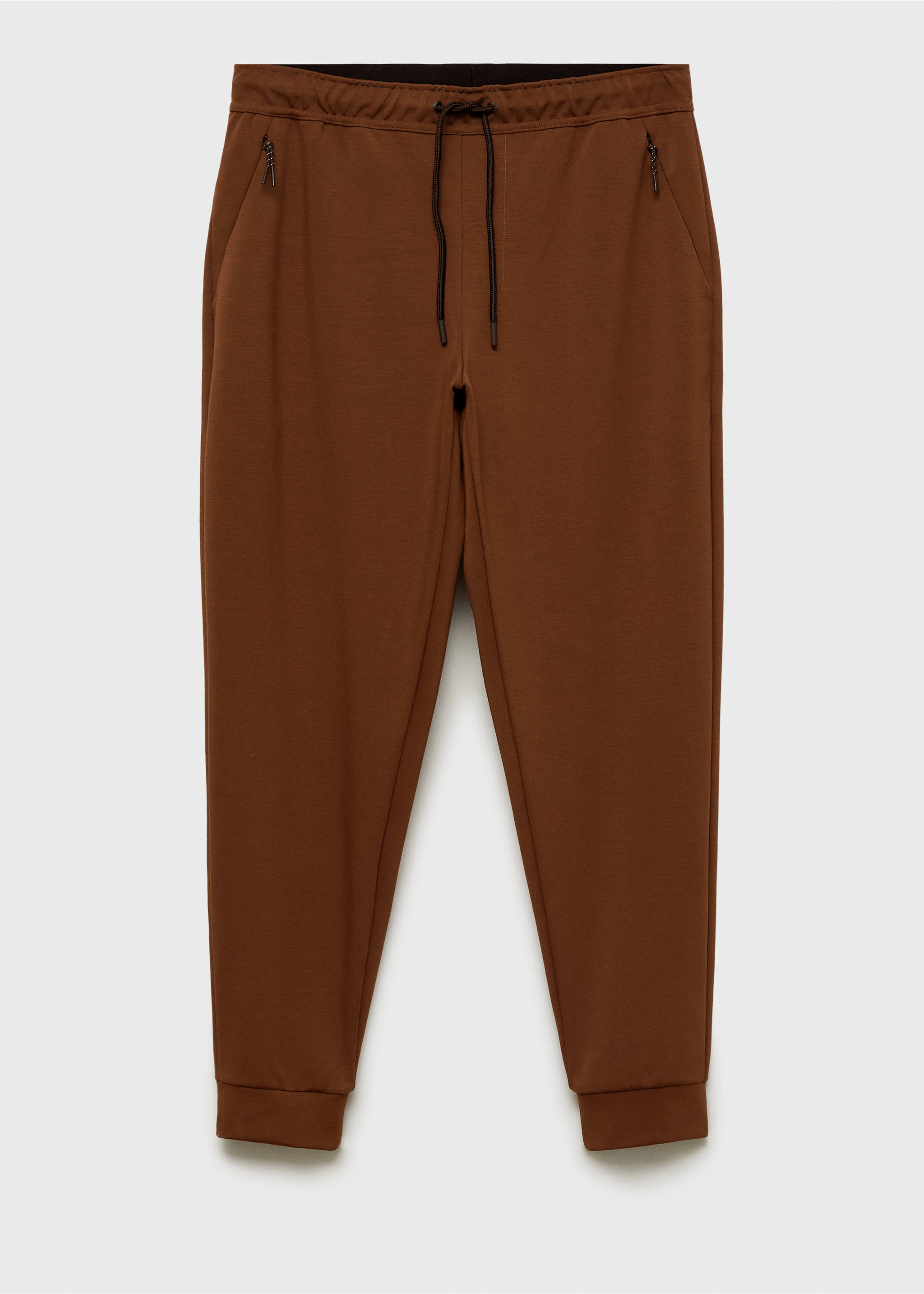 Elastik belli COOLMAX® jogger pantolon - Modelsiz ürün, Yanık Turuncu. Ref: 87094405-00.
