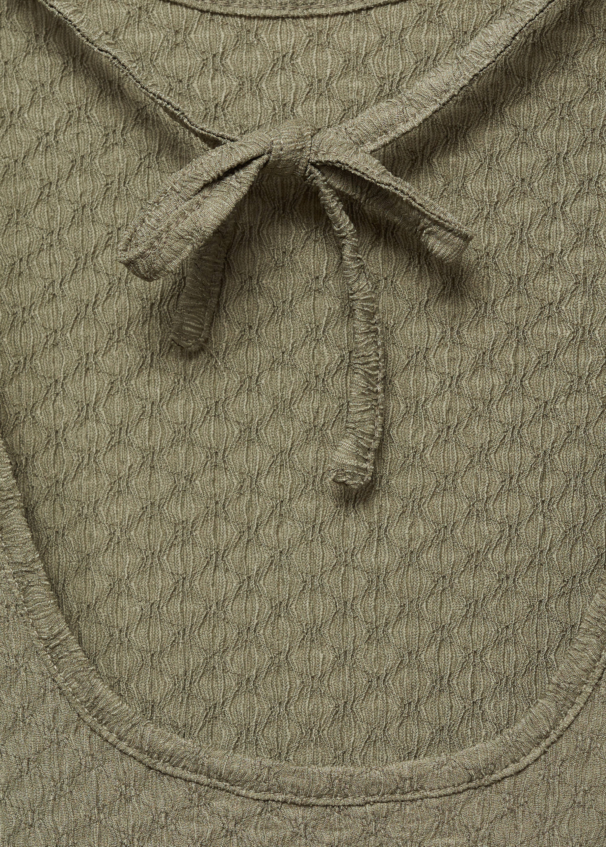 Long textured dress - Details of the article 0