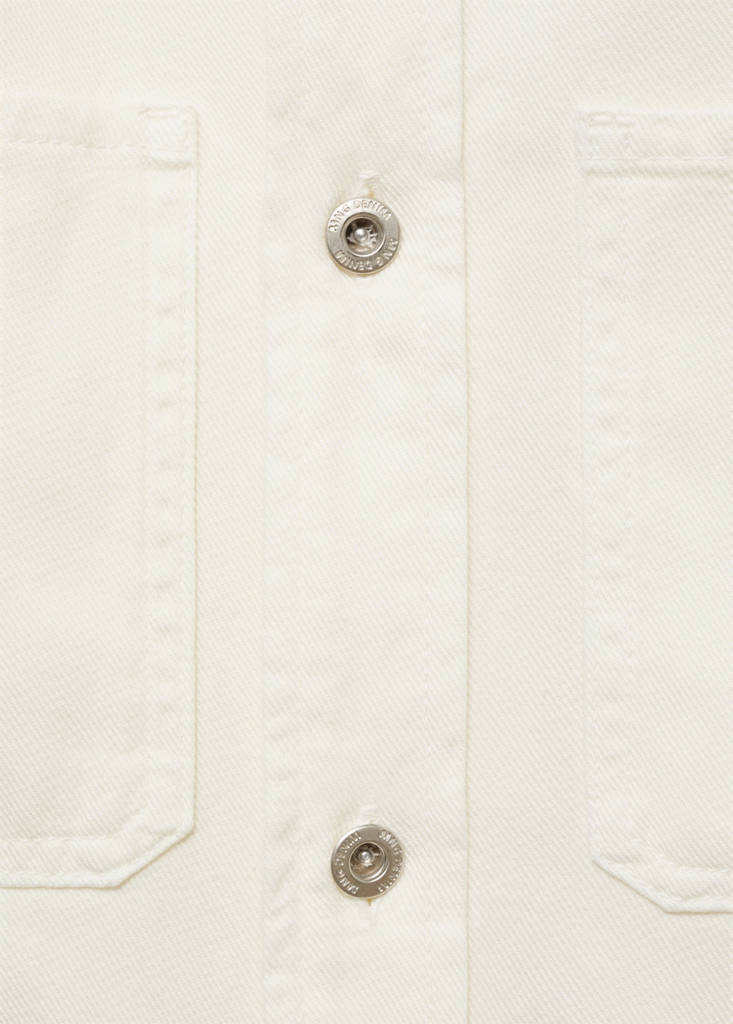 Regular-fit cotton lyocell overshirt — Off White